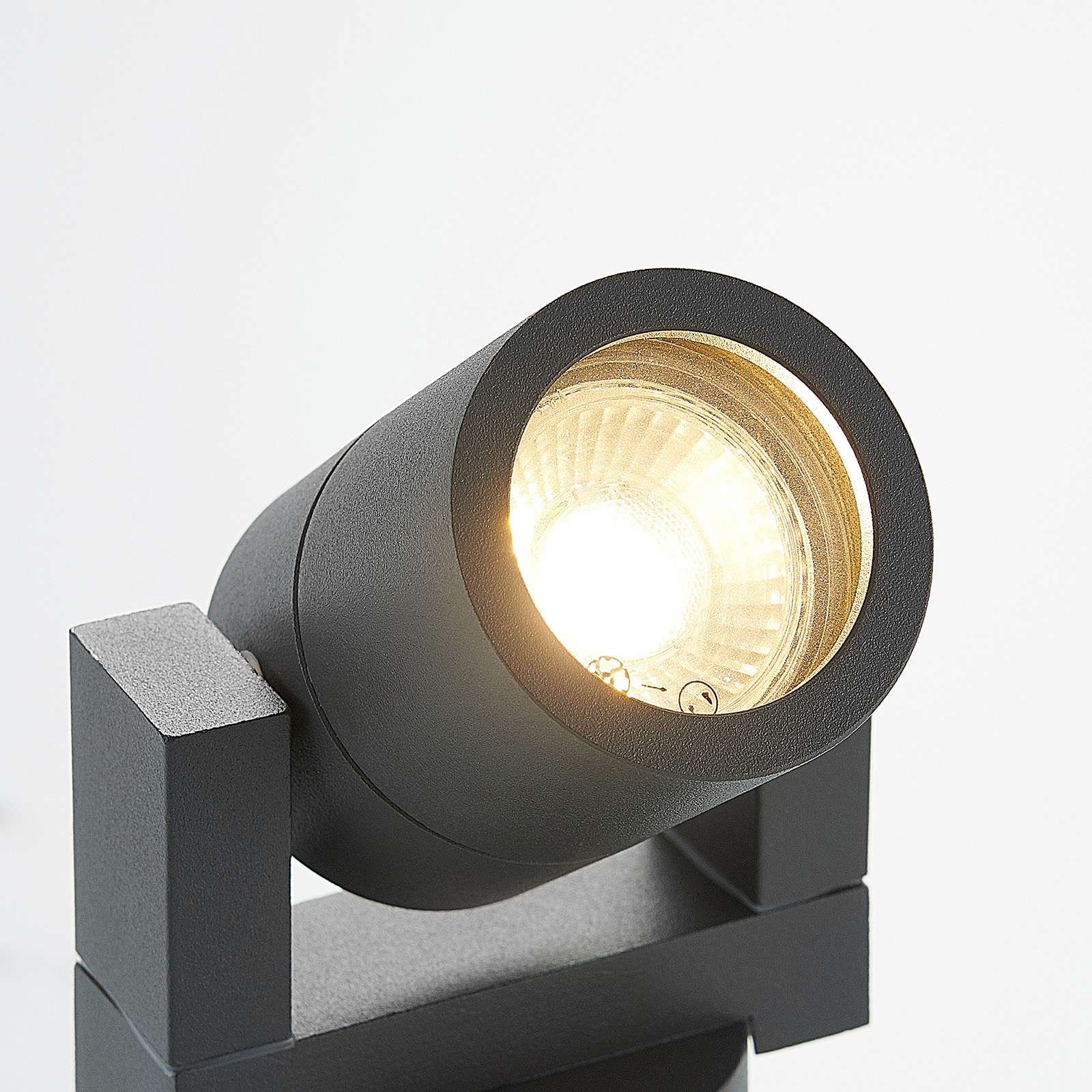 Kavuna Round Außen Wandleuchte Dark Grey - Lucande