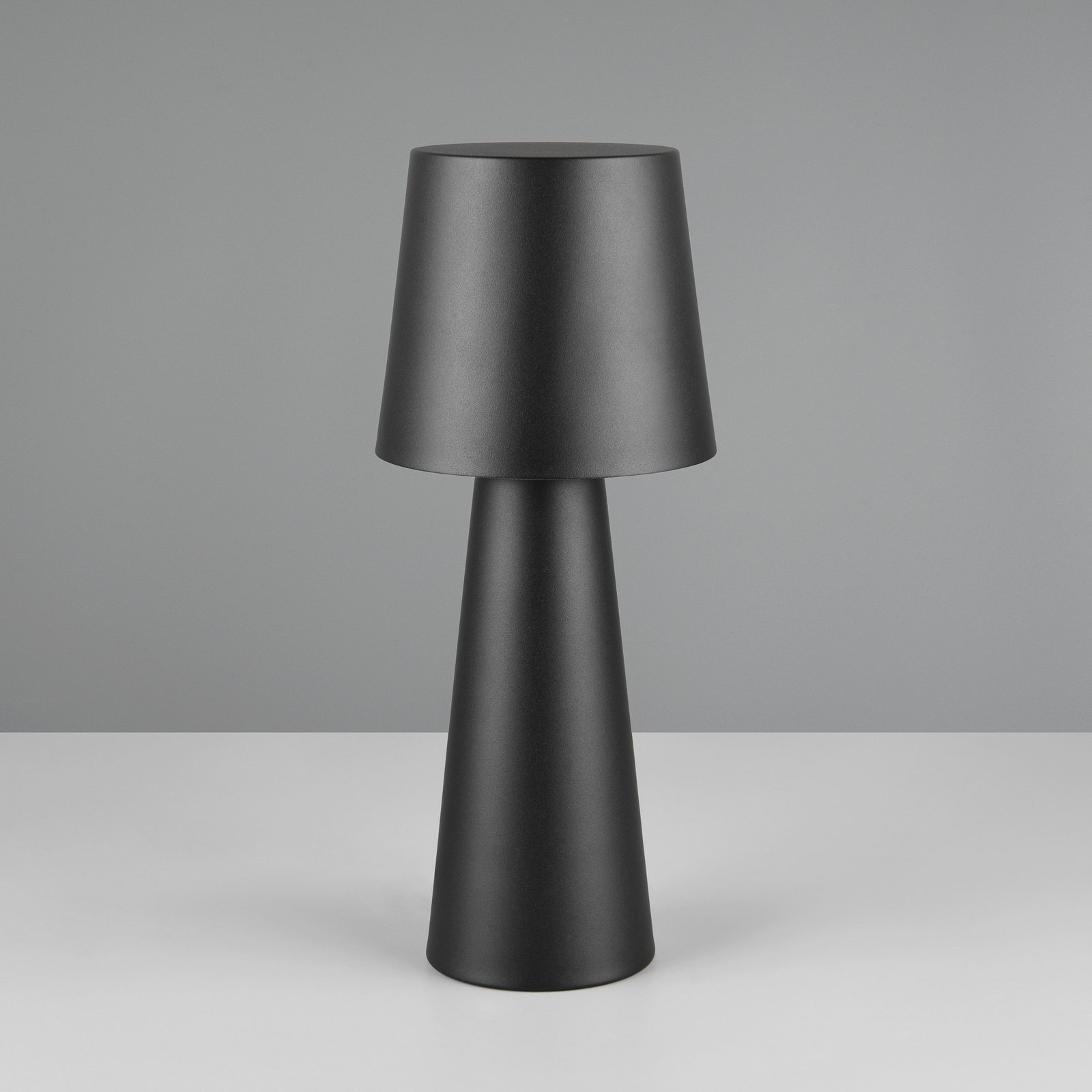 Lampe à poser Nubian, noir, hauteur 40 cm, métal, E27