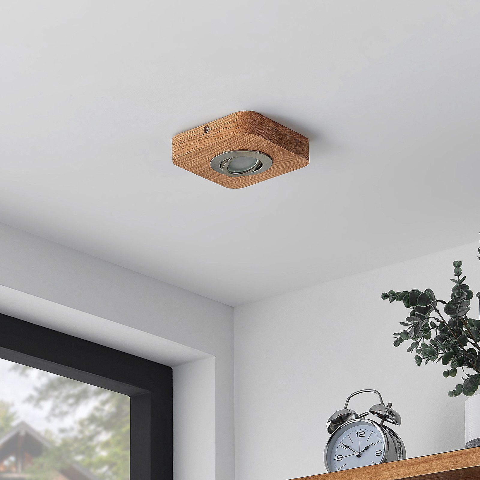 Mikari LED Lámpara de Techo Wood - Lindby