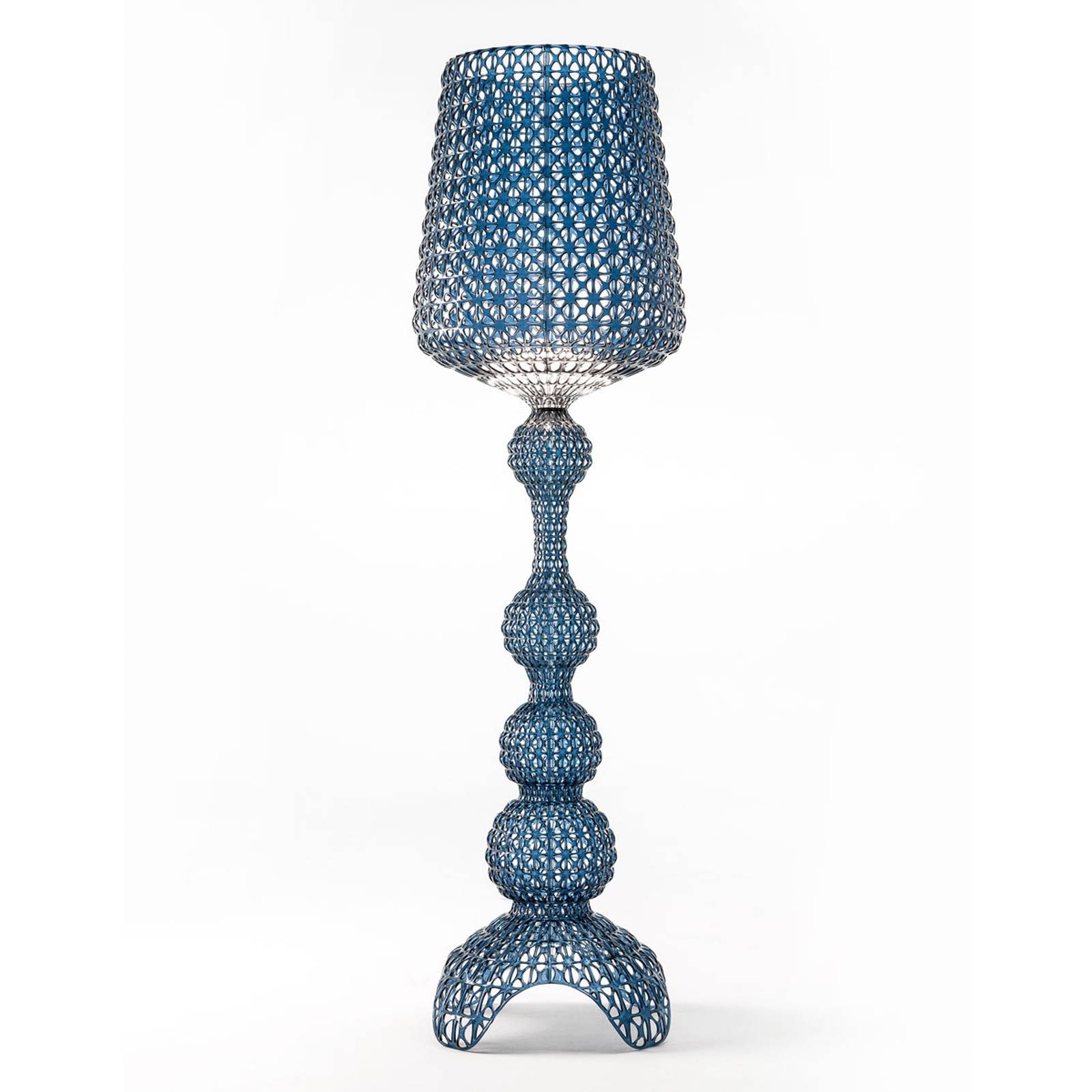 Lampa stojąca LED Kabuki, jasnoniebieska