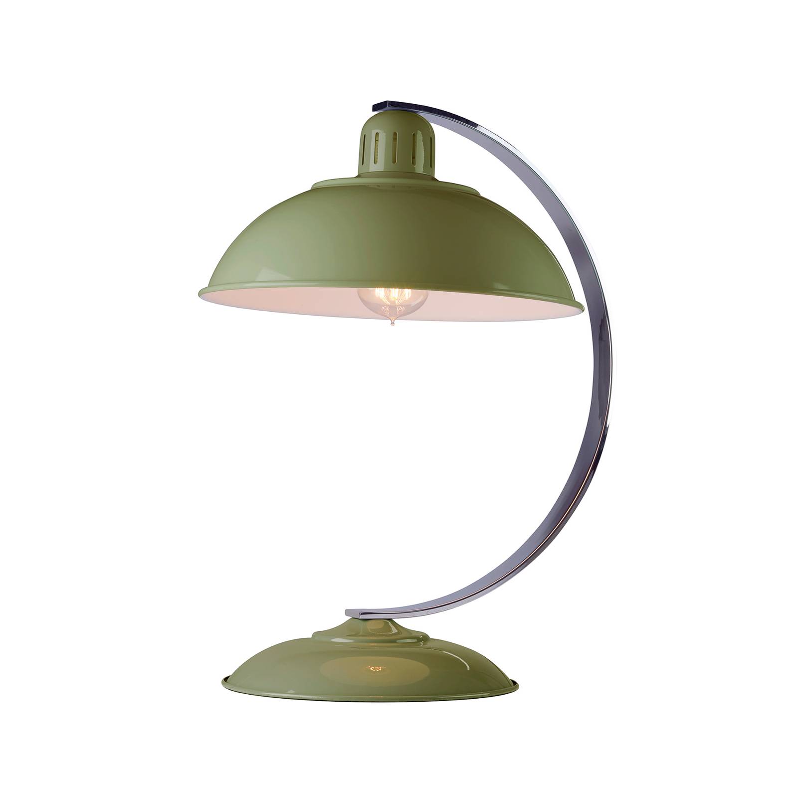 Elstead Stolní lampa Franklin v retro stylu, zelená