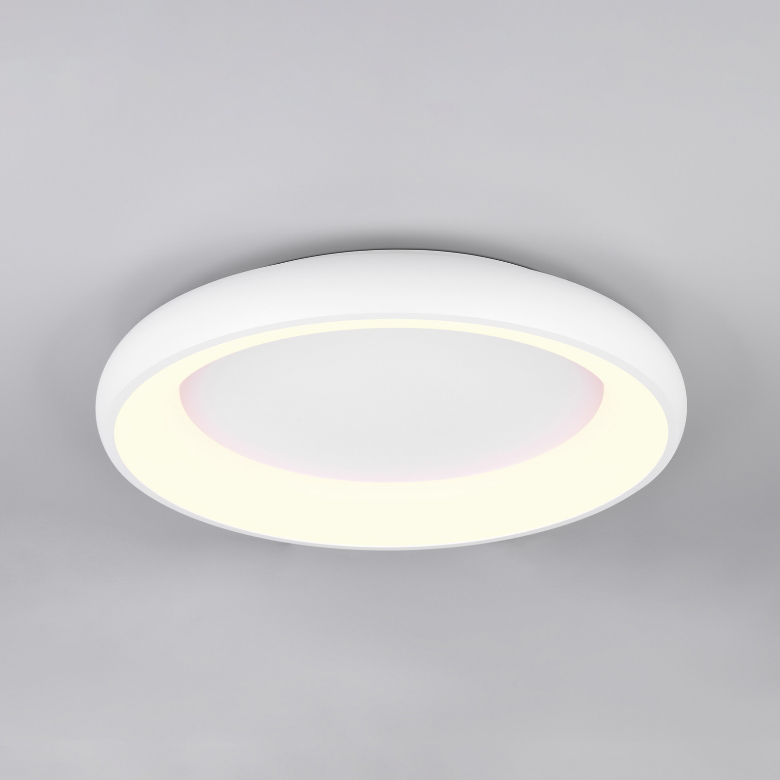 Trio Lighting Plafonieră LED Cardona Ø 62 cm alb mat metal CCT - Camera de zi / sufragerie - modern