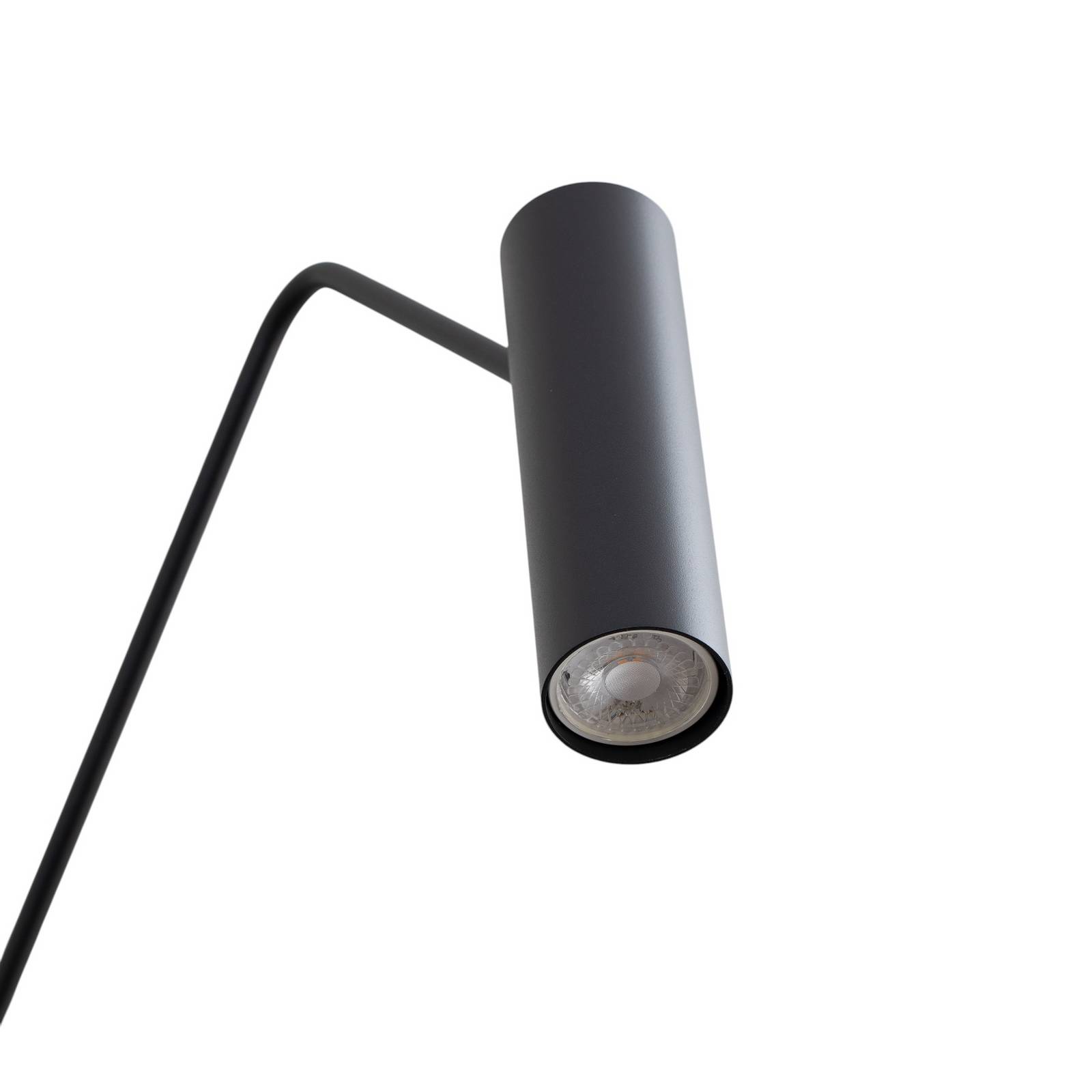 Lampa podłogowa Eye Super z ruchomą głowicą, czarna