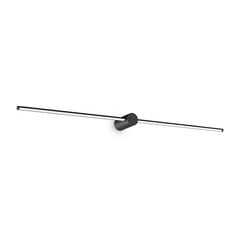 Ideal Lux Filo LED-kylpyhuoneen seinävalaisin, musta, leveys 115 cm