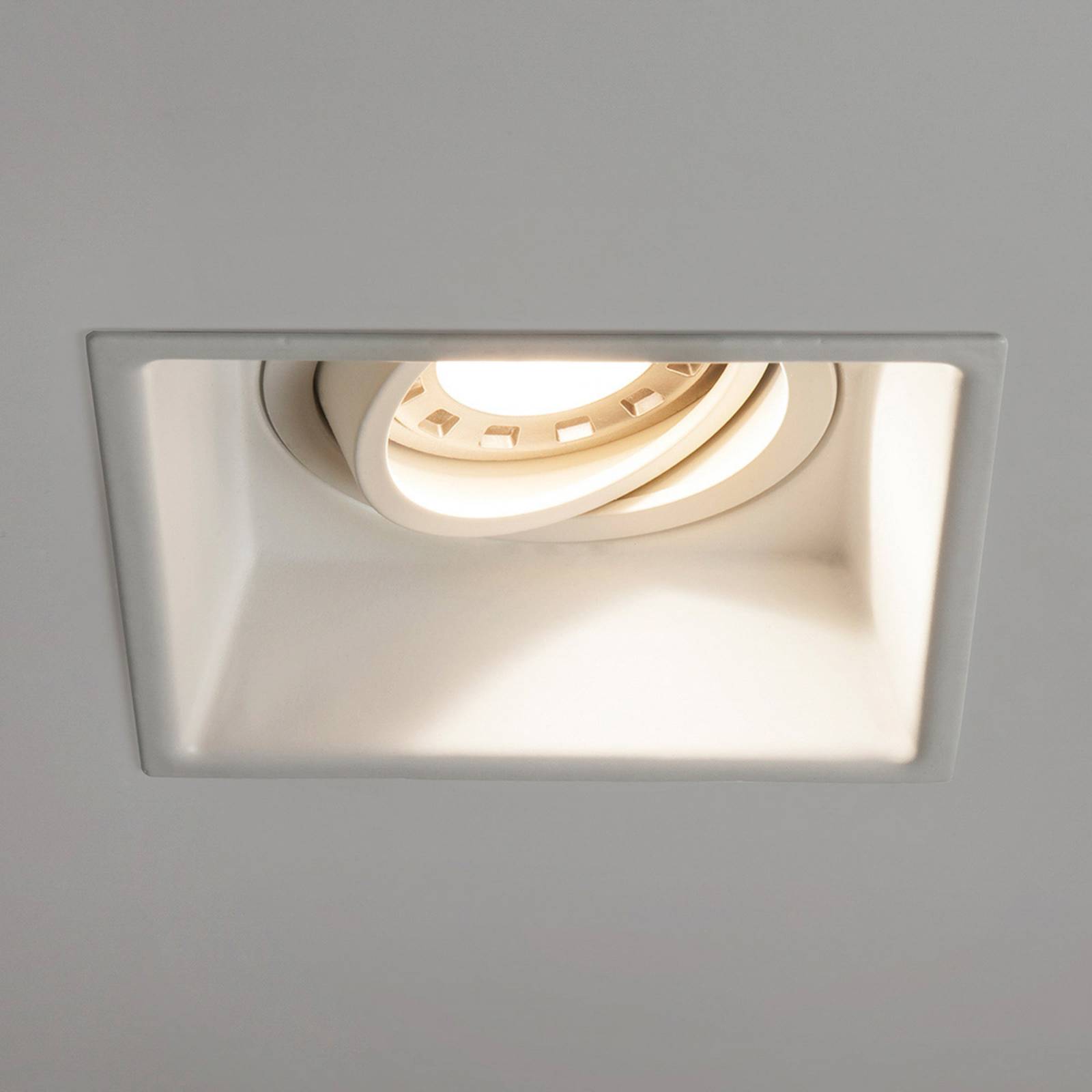 Astro Minima Square Adjustable recessed lamp white, for Living / Dining Room, steel, GU10, 6 W, L: 10 cm, W: 10 cm, H: 14 cm