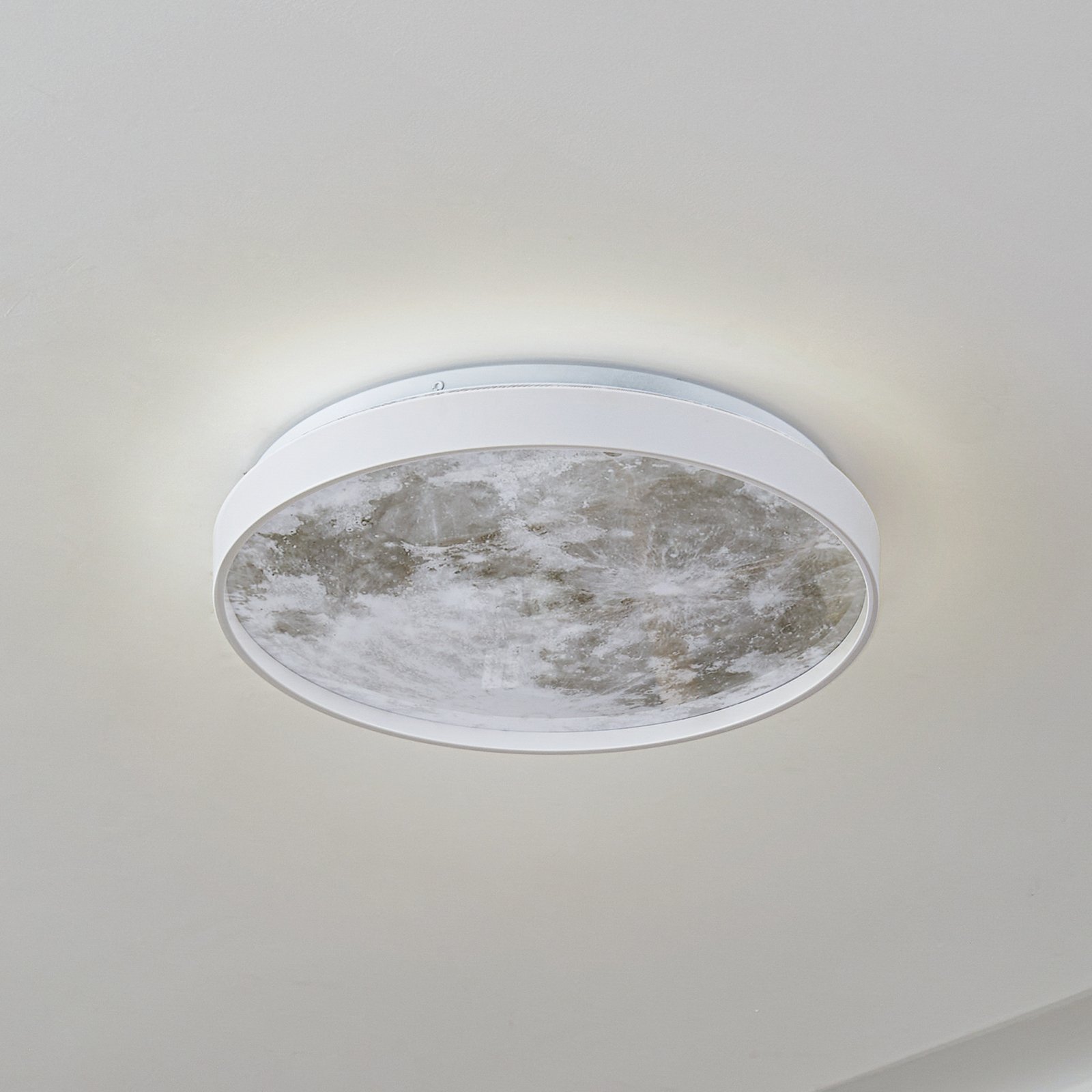 Lune LED Ceiling Lamp White/Grey - Lindby