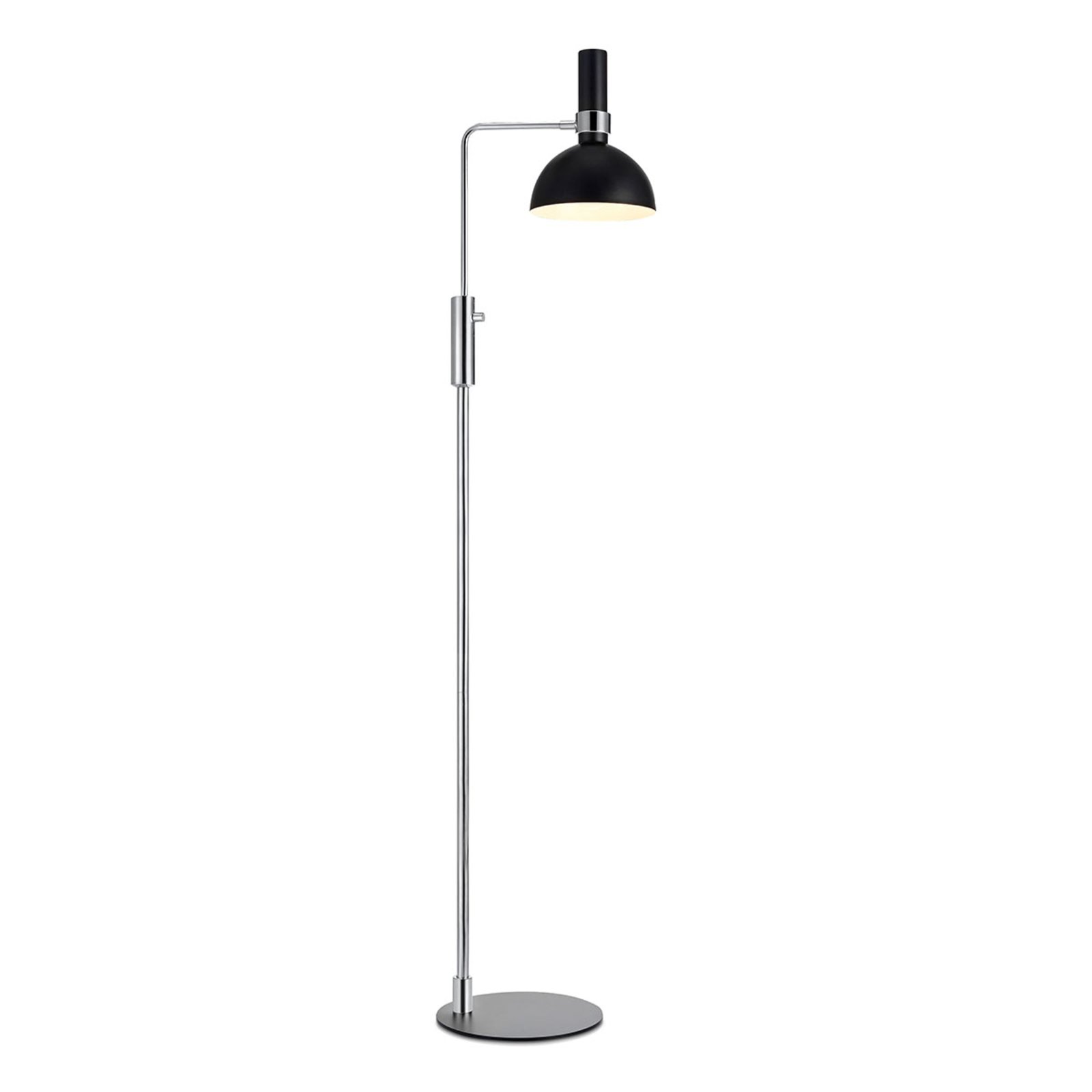 Larry Gulvlampe Black/Brushed Brass - Markslöjd