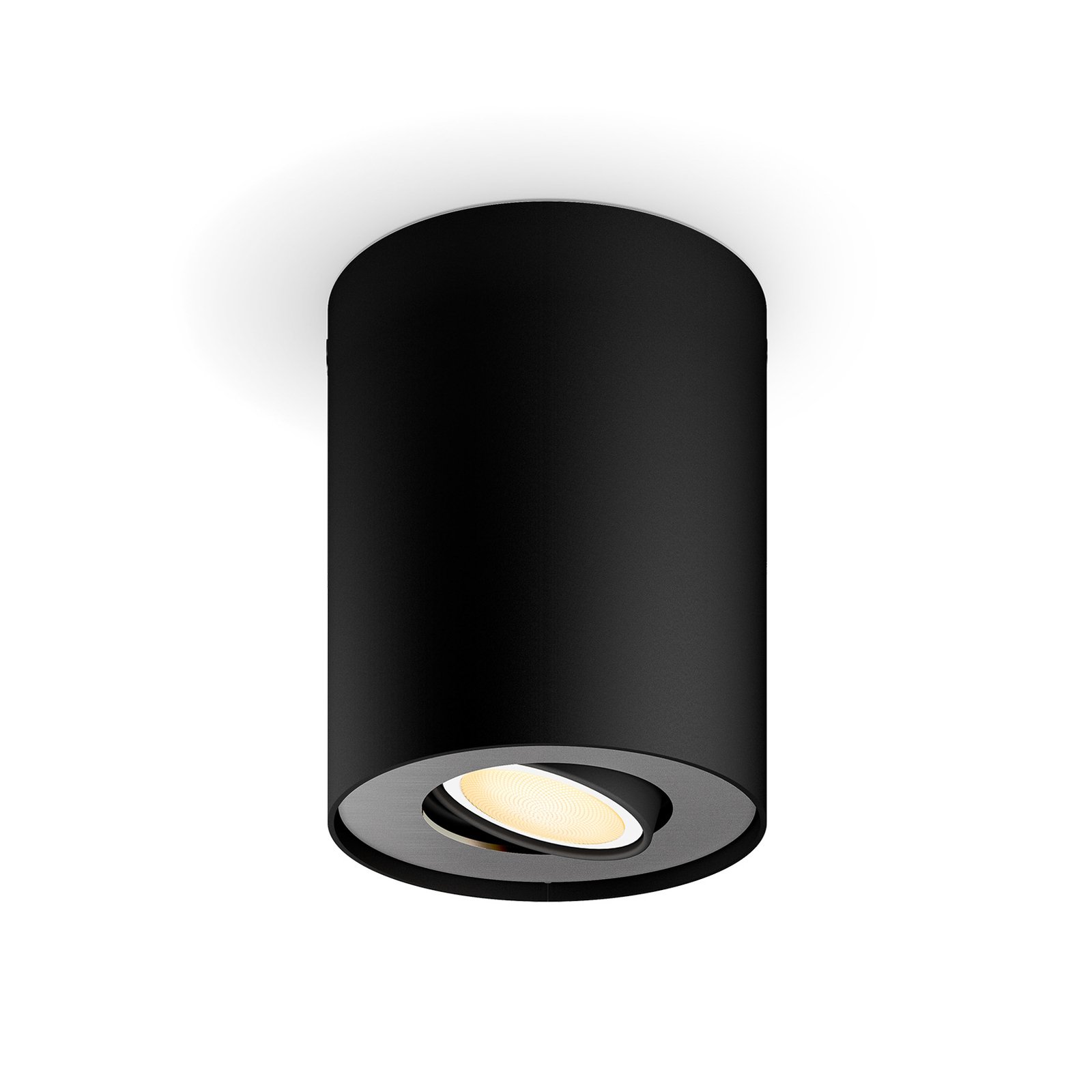 Stropné svietidlo Philips Hue Pillar LED, stmievací spínač, čierne