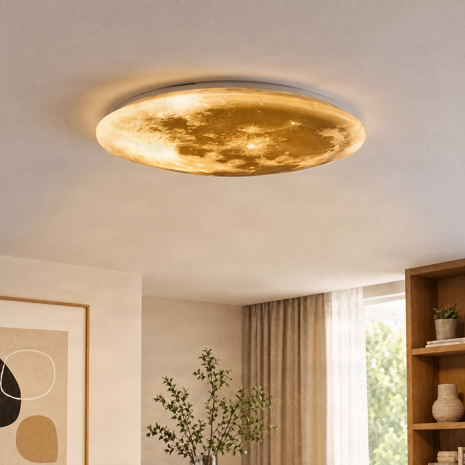 LED-Deckenleuchte Lunar mit Fernbedienung 60cm LED-Deckenleuchte Lunar mit Fernbedienung 60cm