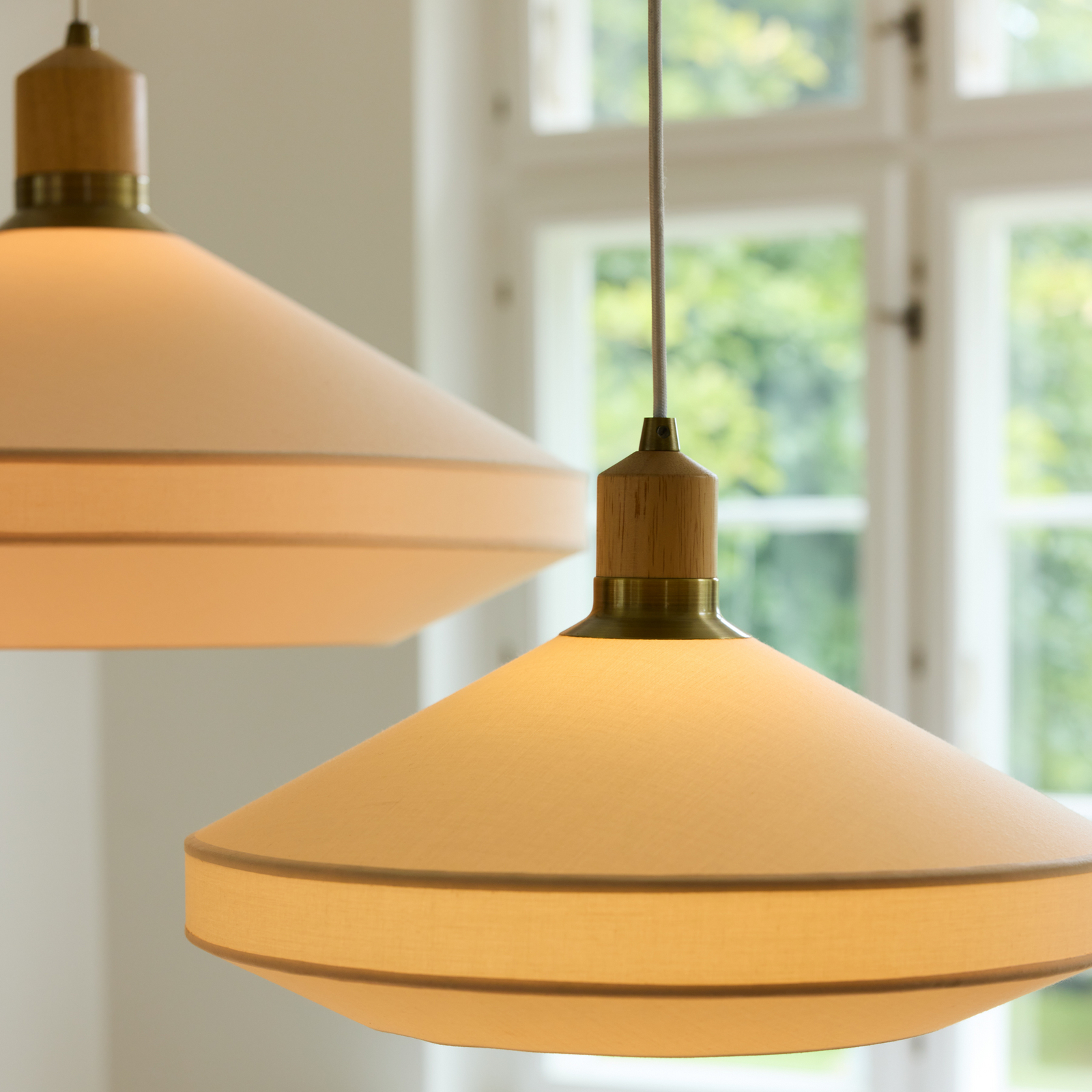 PARIS SOFT hanglamp, crème, textiel, Ø 40 cm - Halo Design PARIS SOFT hanglamp, crème, textiel, Ø 40 cm - Halo Design