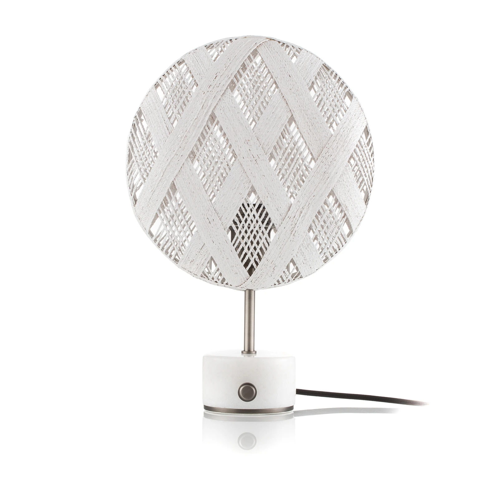 Forestier Chanpen S Diamant stôl striebro/biela