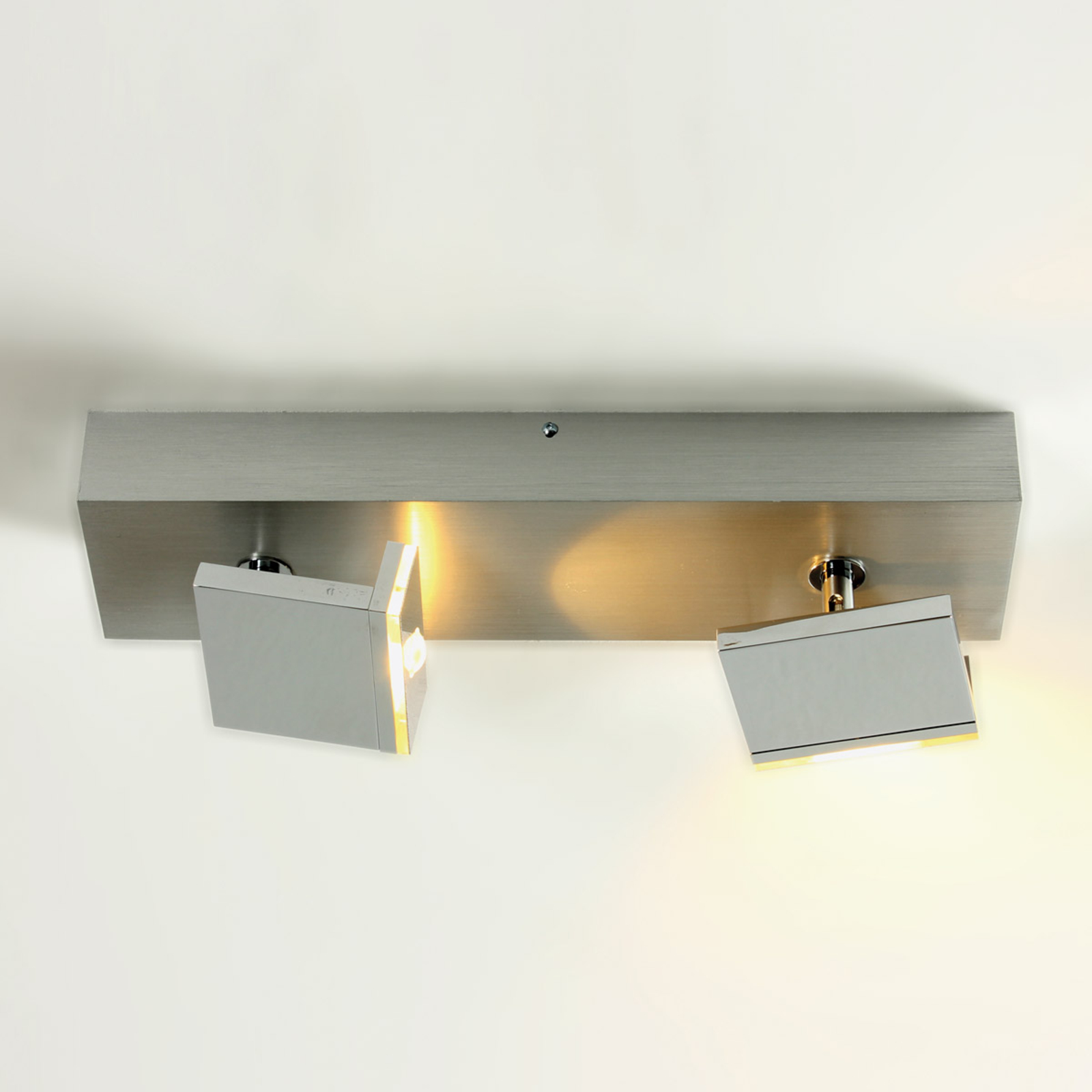 BOPP Elle - modern, two-bulb LED spotlight, for Living / Dining Room, aluminium, 6.5 W, energy efficiency: A+, L: 32 cm, W: 10 cm, H: 11 cm