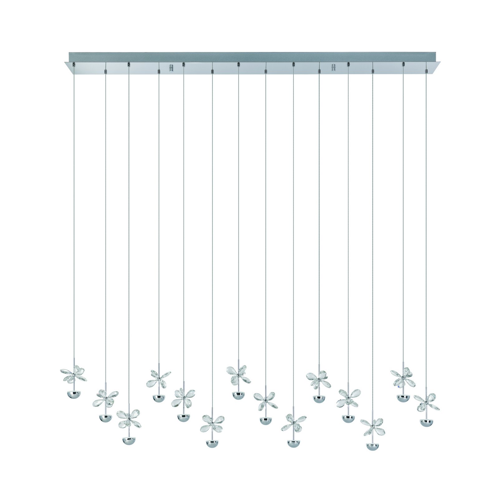 Závěsné světlo Pianopoli chrom 140 cm dlouhé - EGLO Stars of Light