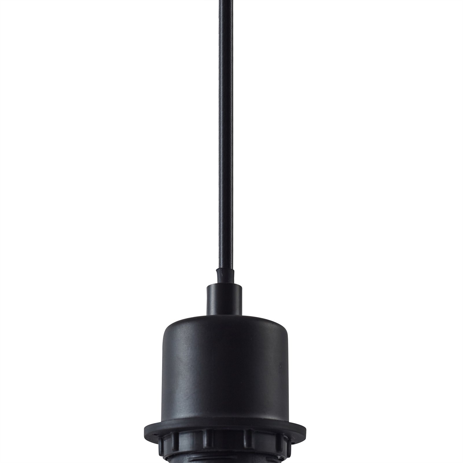 Lindby candeeiro suspenso Helin, cinzento, Ø 30 cm, tecido