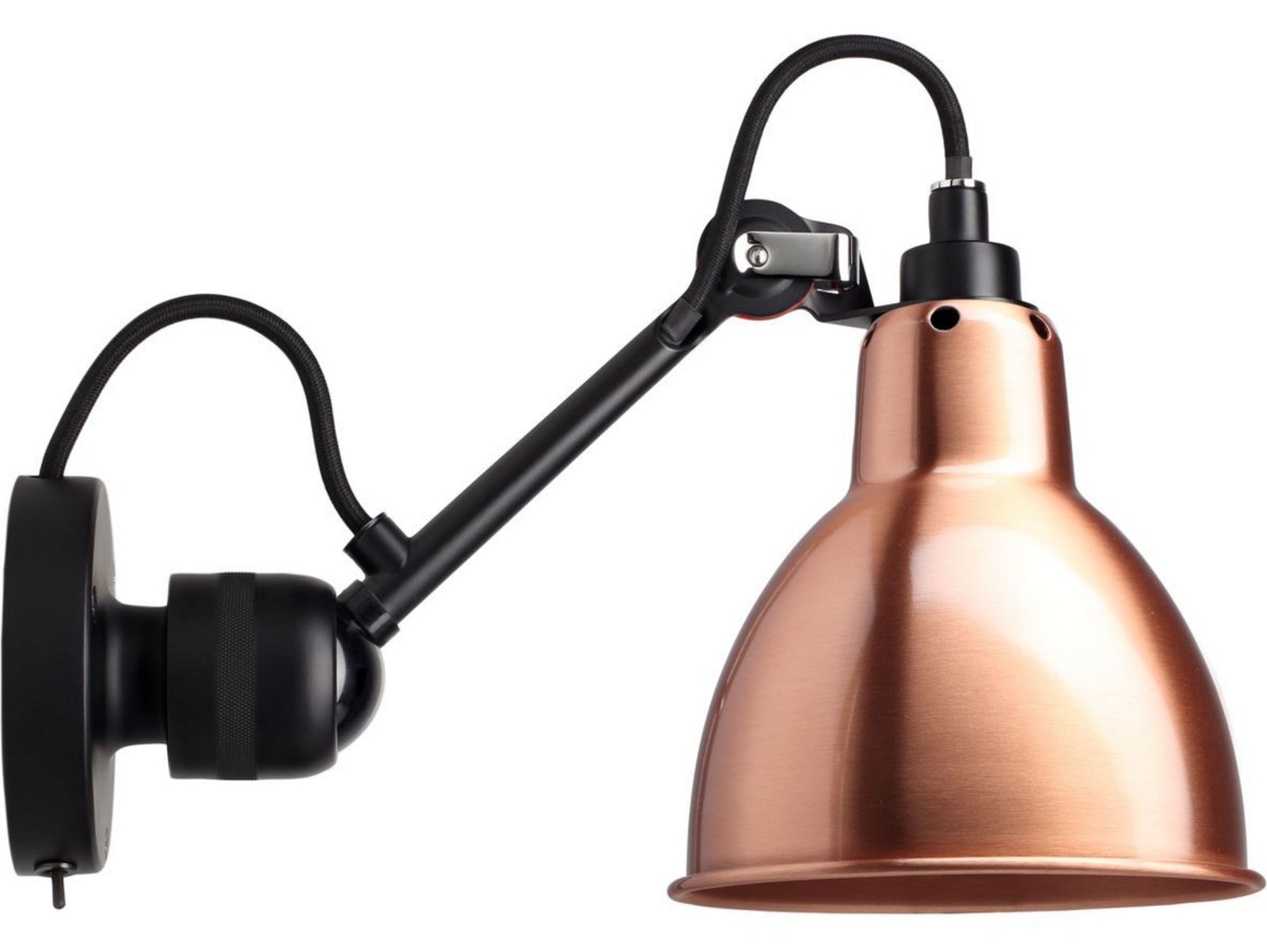 304SW Nástěnné Svítidlo Black/Copper - Lampe Gras