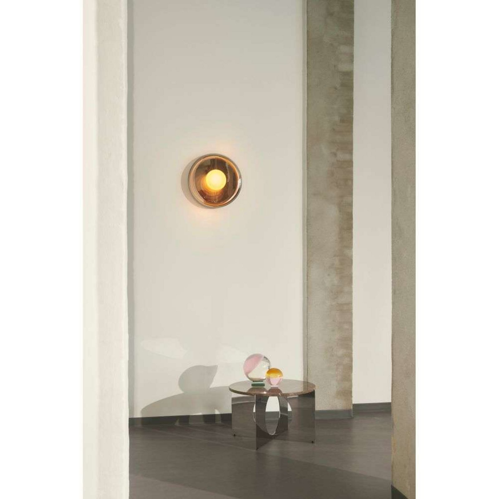 Endless Wall Lamp IP54 Chrome/Mirrored Glass - Design By Us