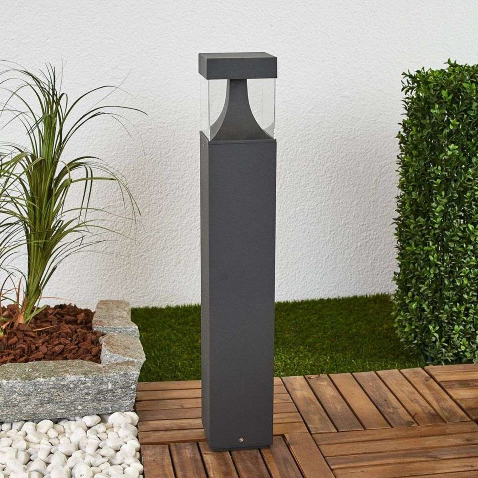 Egon Buiten Tuinlamp Graphite/Clear - Lucande