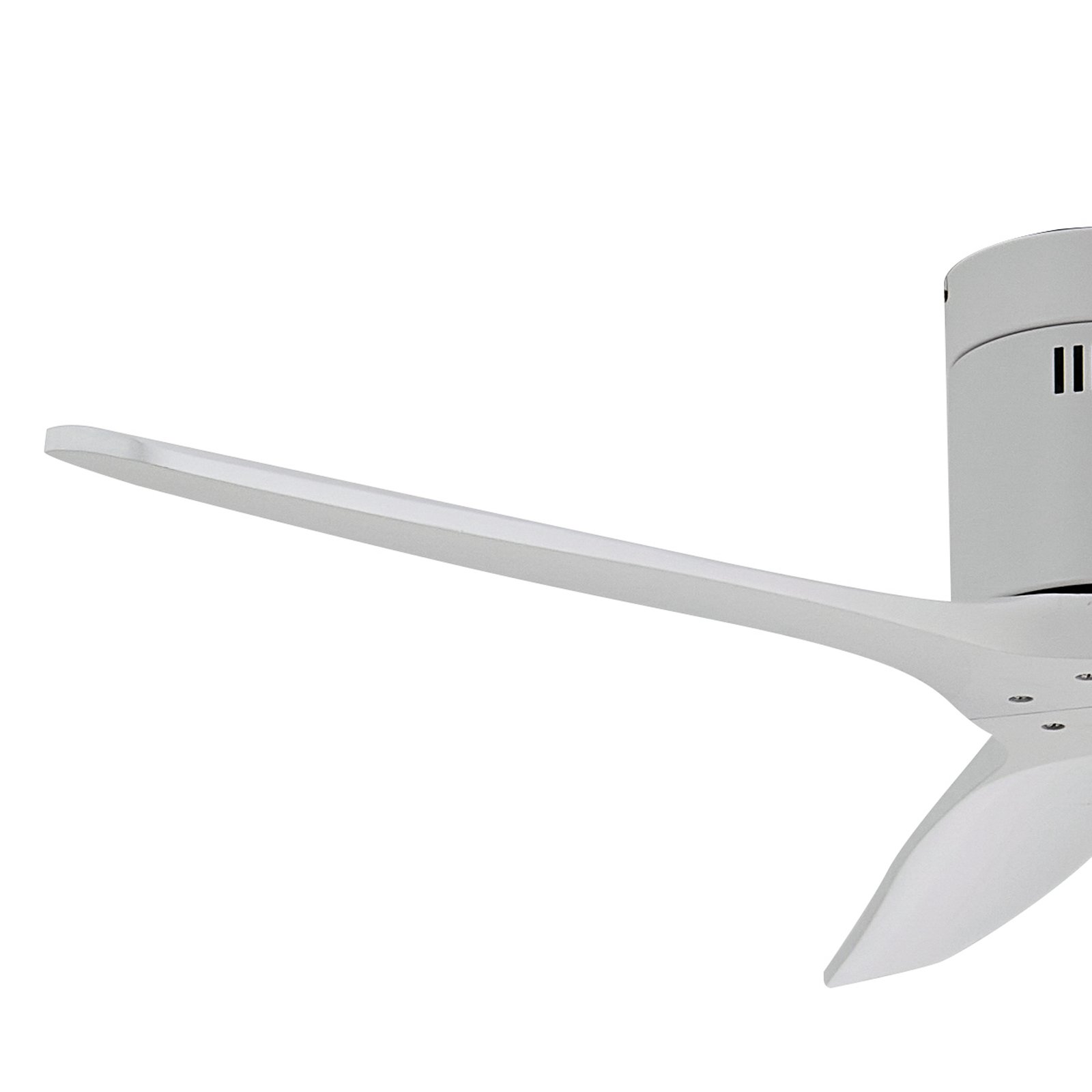 Lucande Deckenventilator Vindur, weiß, DC, leise, Ø 132 cm