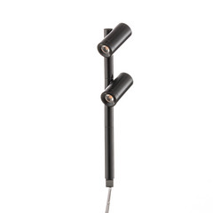 LED Duo Spot 2x3 W ww 170 mm czarny