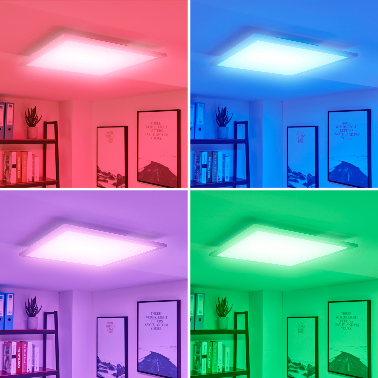 Arcchio Tinus -LED-paneeli RGB, 45 cm x 45 cm