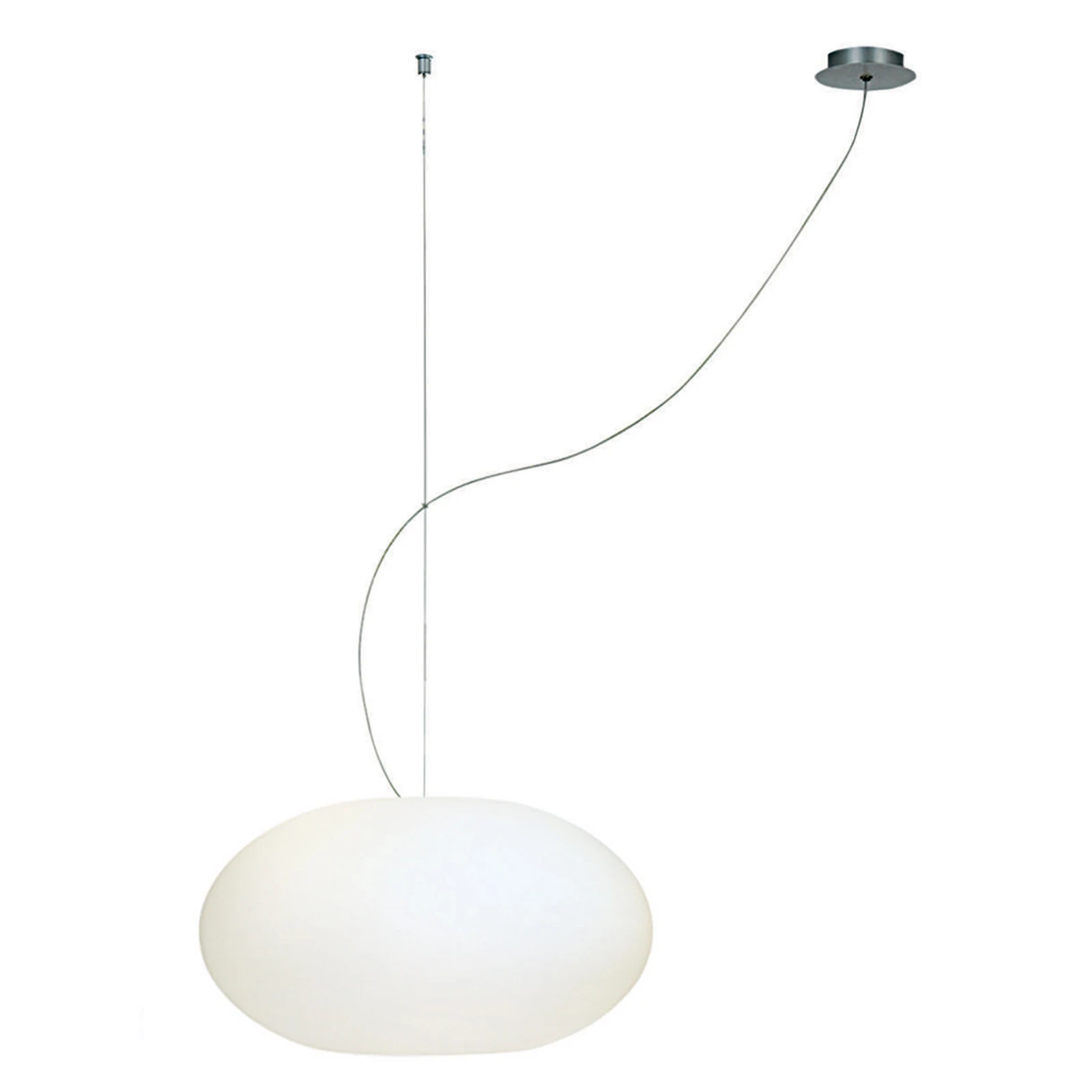Casablanca Aih - lampă suspendată 38 cm alb lucios