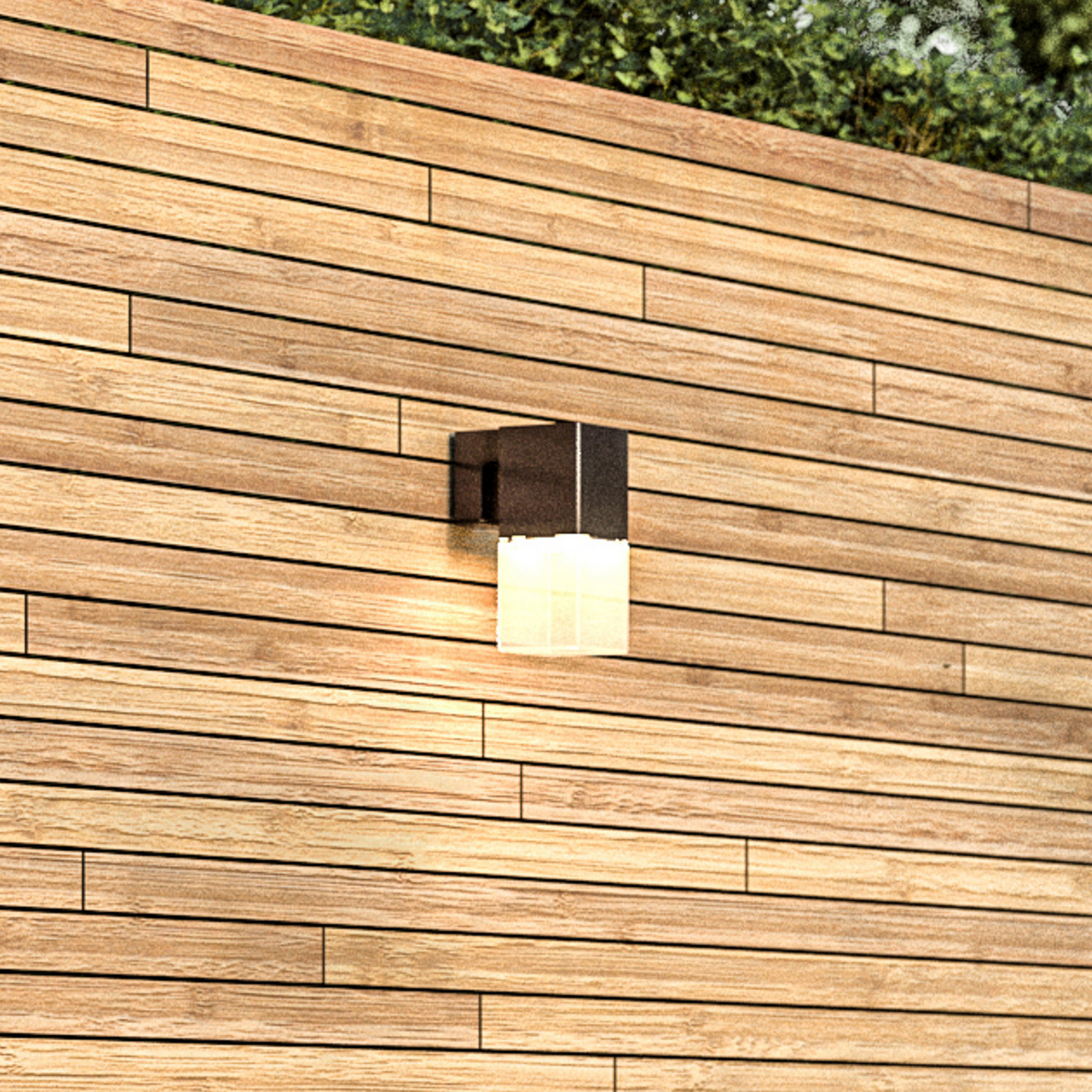 Candeeiro de parede exterior LED OOL-50016, distribuição descendente