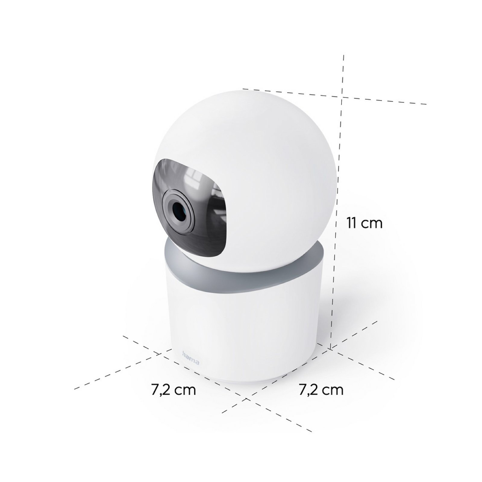 Cámara inteligente para interiores Hama, sensor de audio bidireccional, WLAN Cámara inteligente para interiores Hama, sensor de audio bidireccional, WLAN