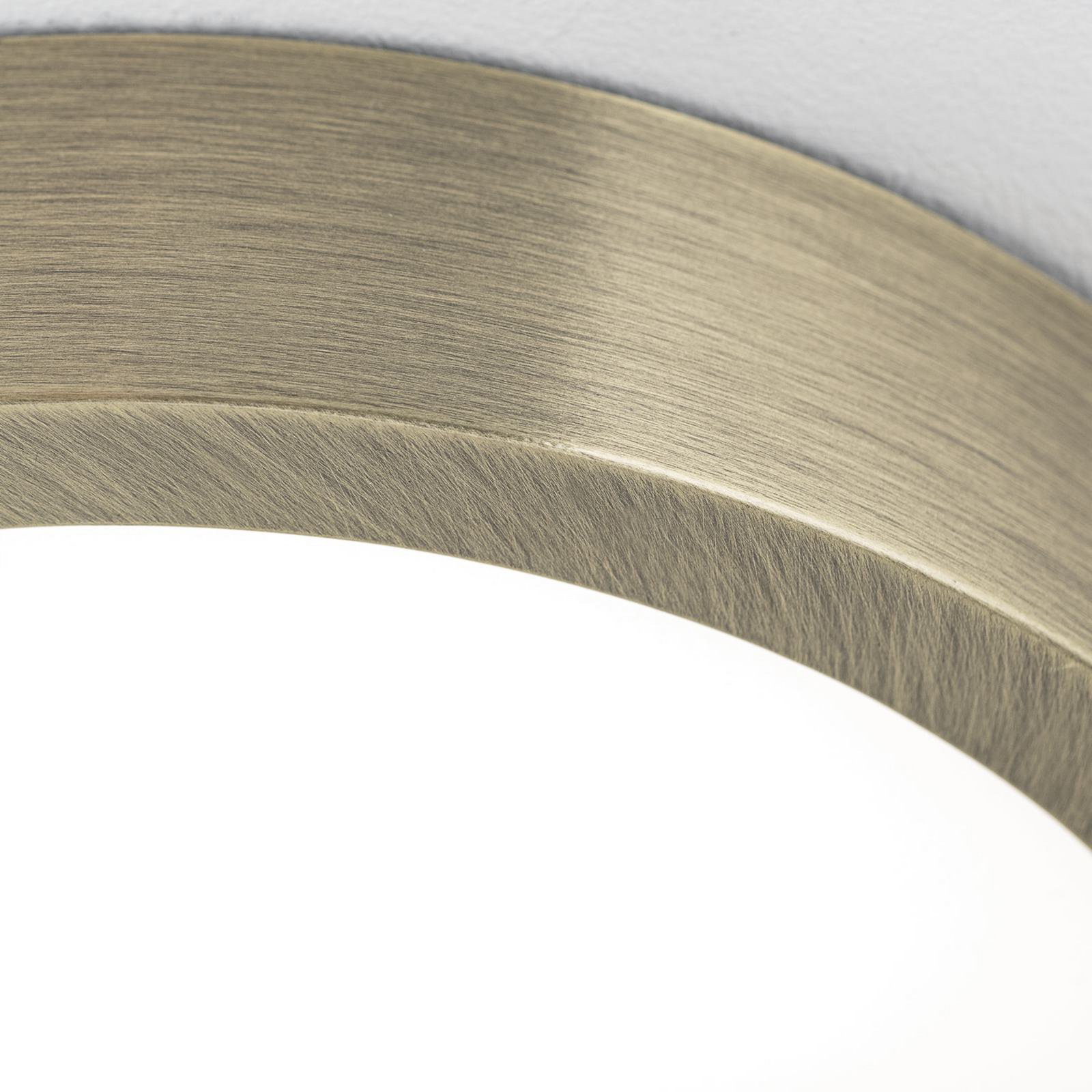 LED ceiling lamp Disc, antique brass colour, Ø 14 cm, CCT LED ceiling lamp Disc, antique brass colour, Ø 14 cm, CCT