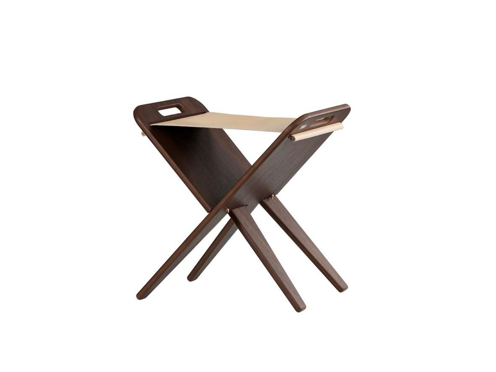 Klaburet Stool Walnut/Nature - Piet Hein