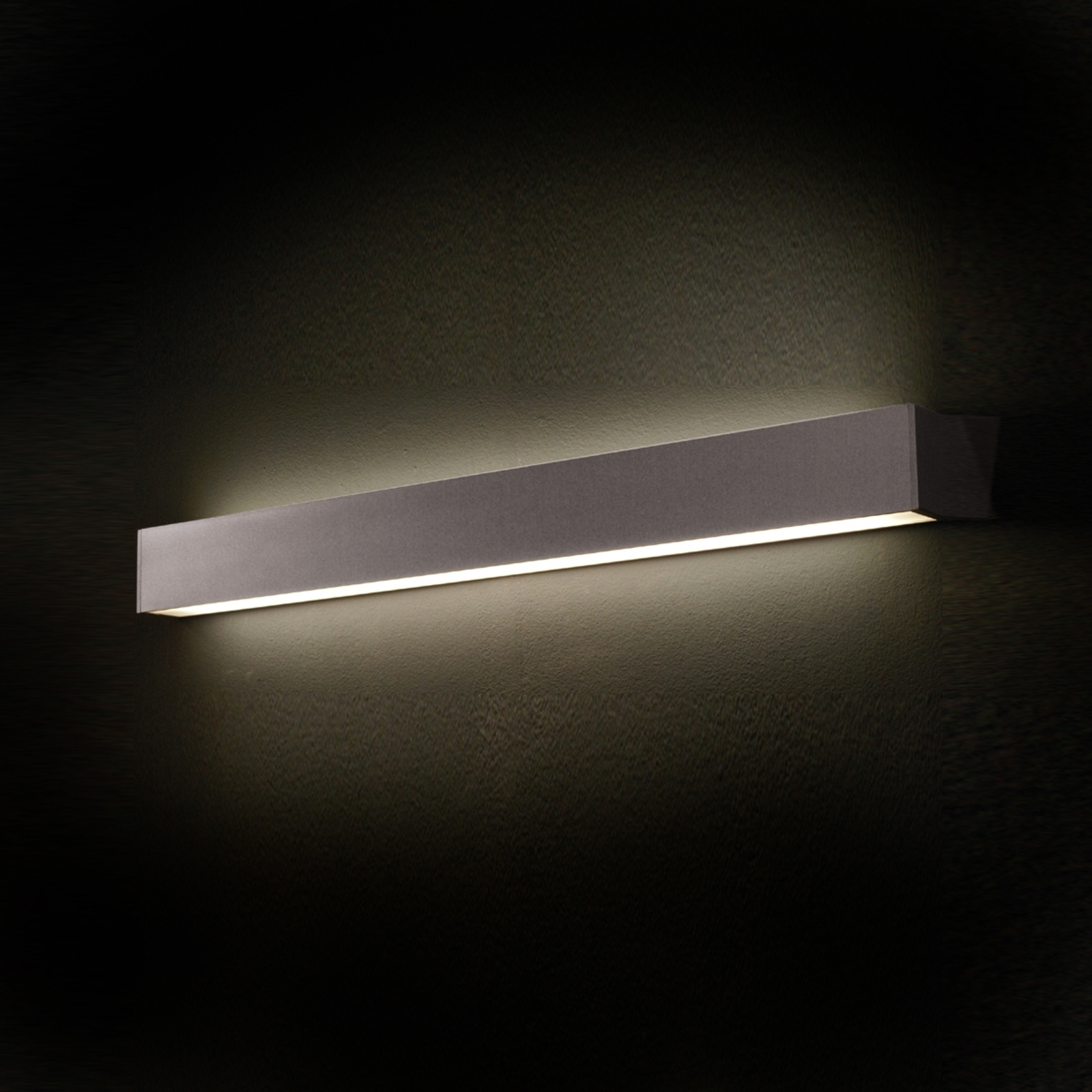 Pamalux Aluminium wall light TIN, length - 89.8 cm, for Living / Dining Room, aluminium, plastic, G5, energy efficiency: A, L: 89.8 cm, H: 10 cm