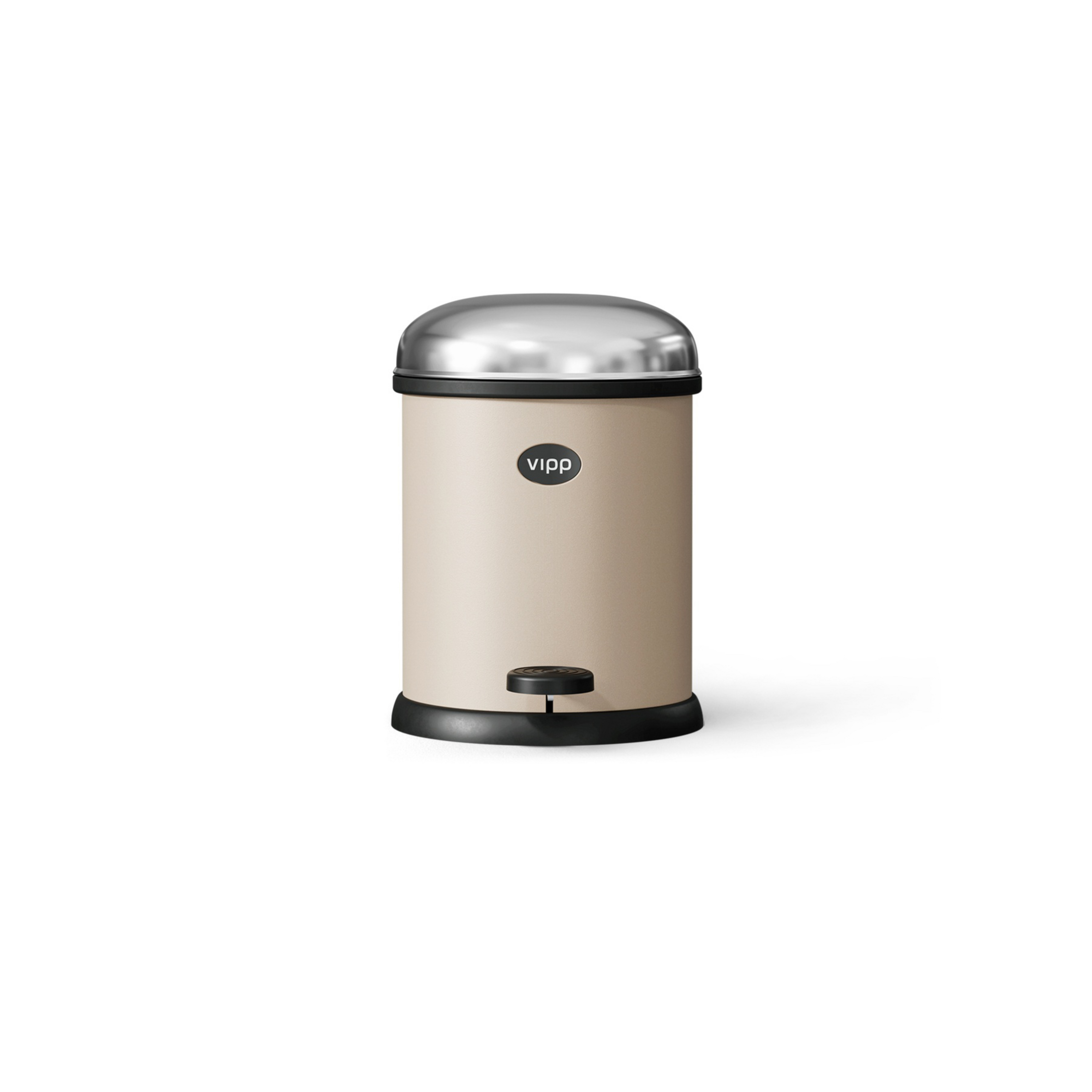 Vipp12 Pedal Bin, beige, 3L, steel - Vipp