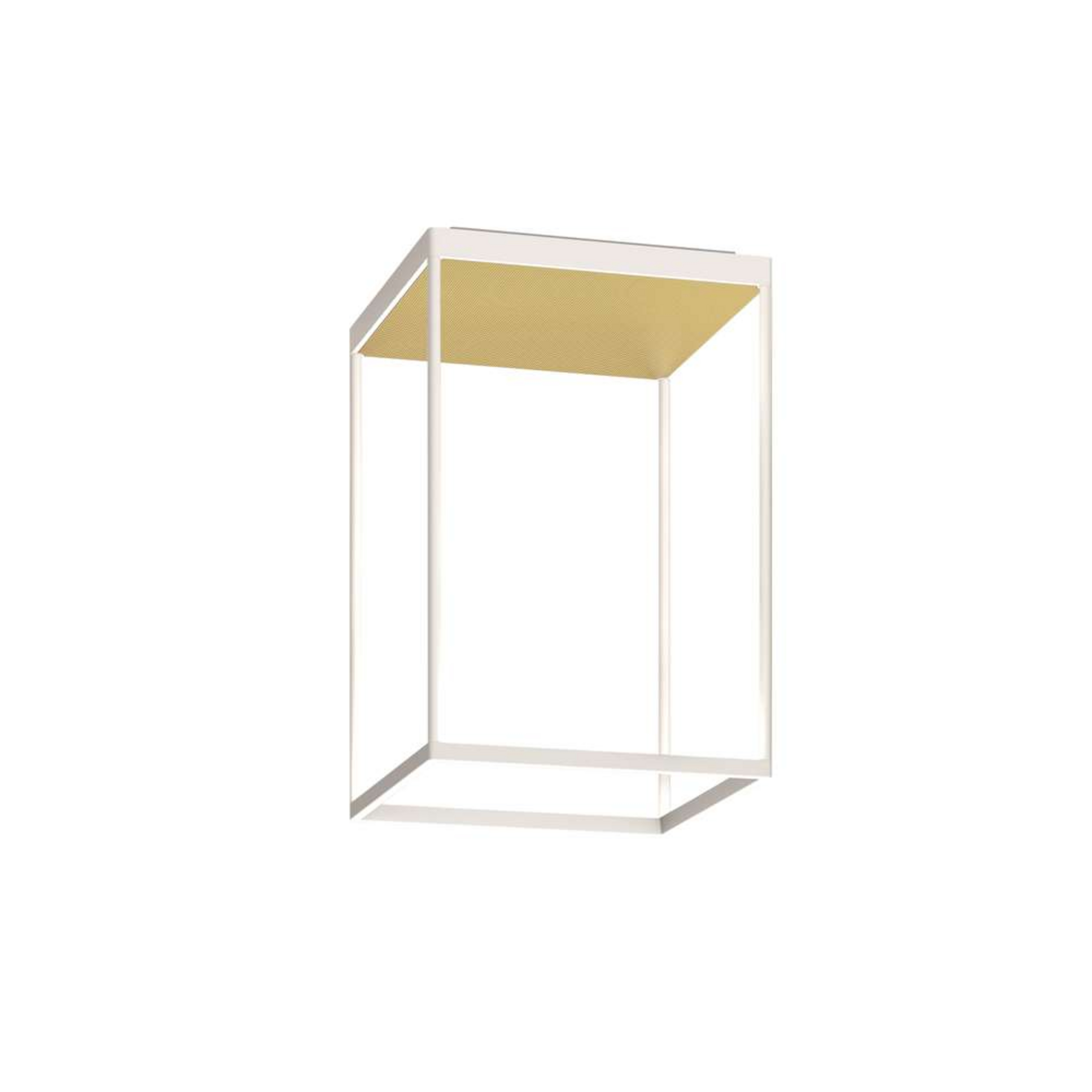 Candeeiro de teto LED Reflex 2, branco/dourado, 45 cm - Serien Lighting