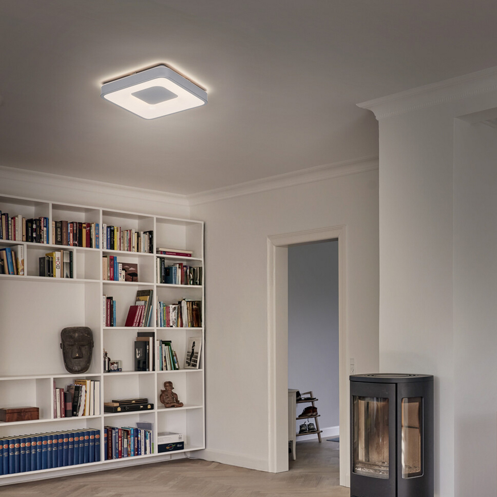 Plafonieră LED OSRAM ORBIS PIANA albă 49 x 49 cm clickdim - Camera de zi / sufragerie - Modern - Metal