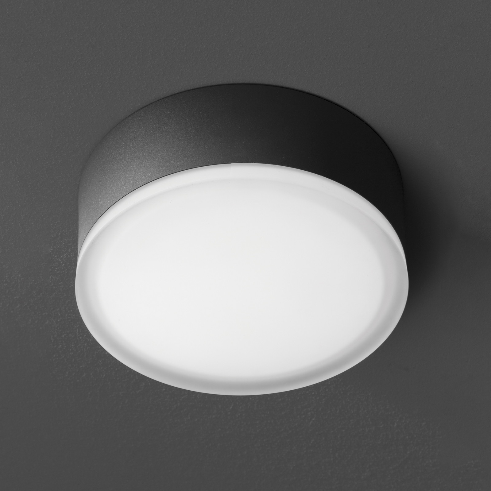 Stropné svietidlo LED 1421 pre exteriér, grafit Ø 20,5 cm
