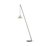 BLACK-WHITE SEAM gulvlampe, stål, porcelæn, E27, højde 196 cm – Serax