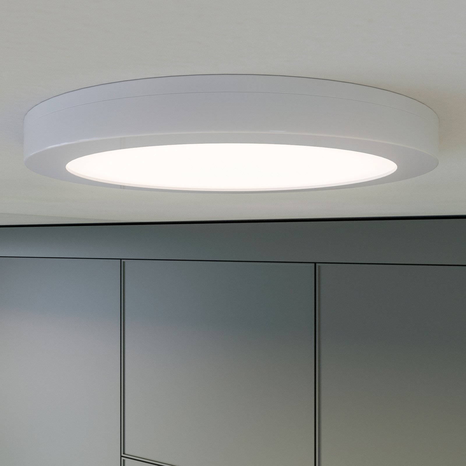 Prios Aureka plafoniera LED, sensore, 22,5 cm
