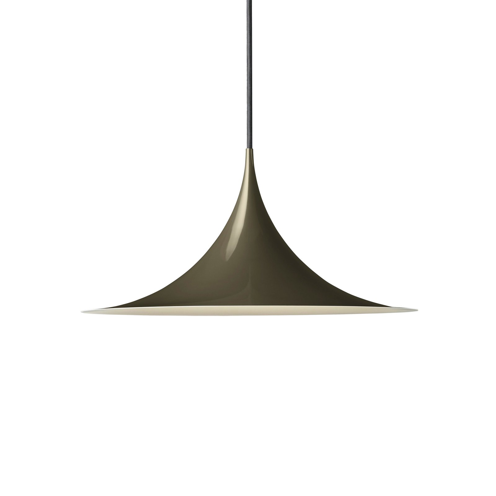 Semi Taklampa Ø30 Glossy Dark Cocoa - GUBI