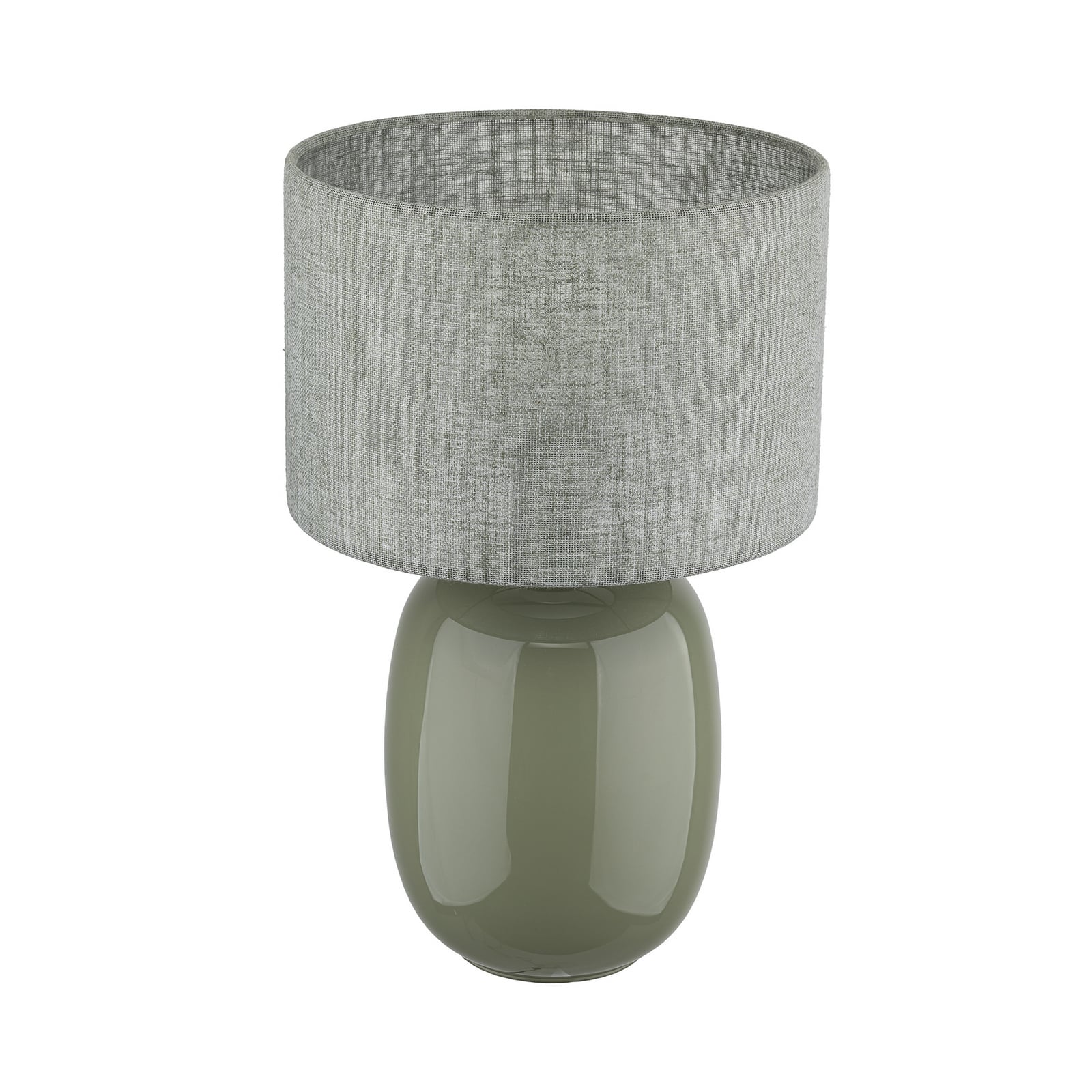 Tafellamp Melody, olijfgroen, textiel, hoogte 48 cm, E27 Tafellamp Melody, olijfgroen, textiel, hoogte 48 cm, E27
