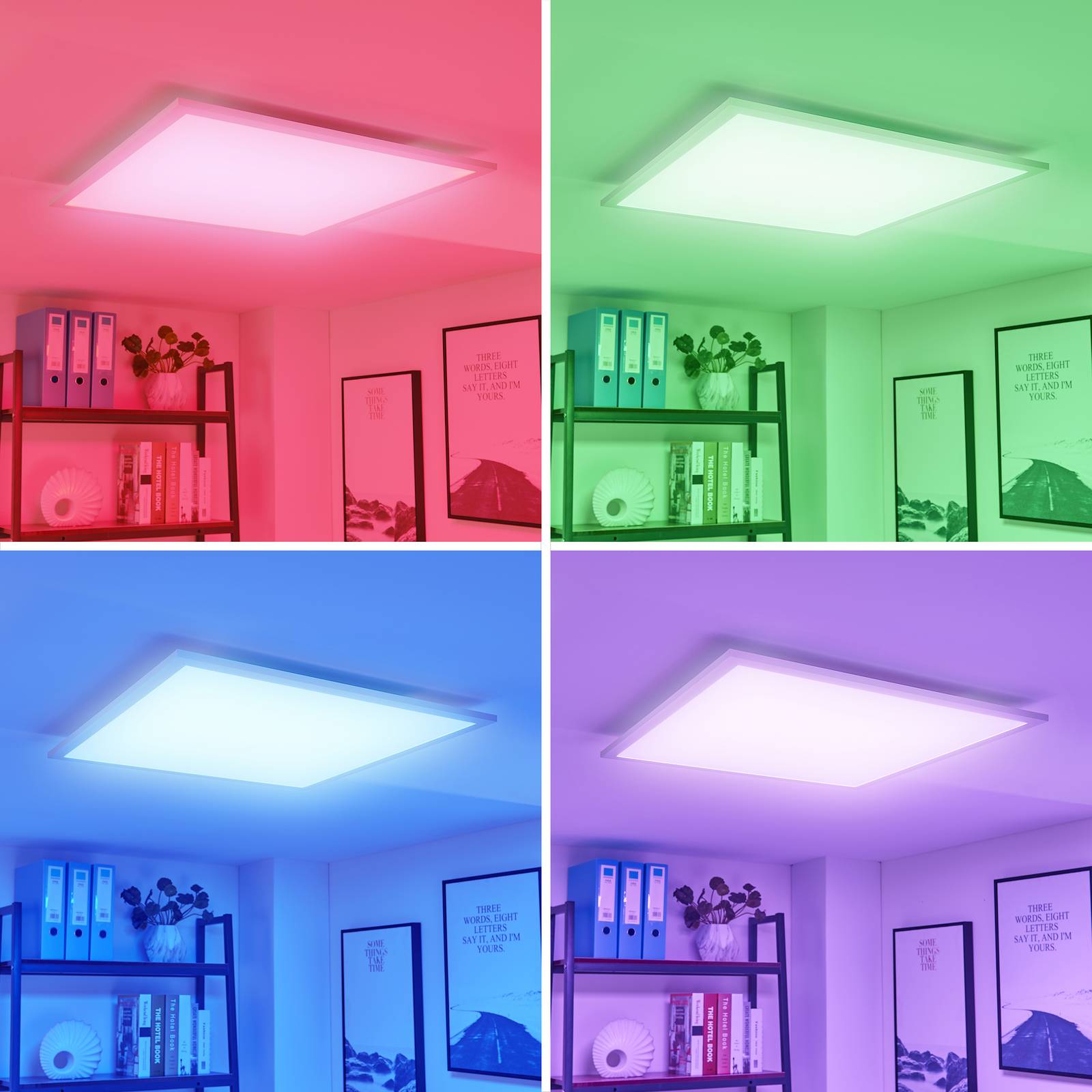 Arcchio Tinus panel LED, RGB, 62 cm x 62 cm