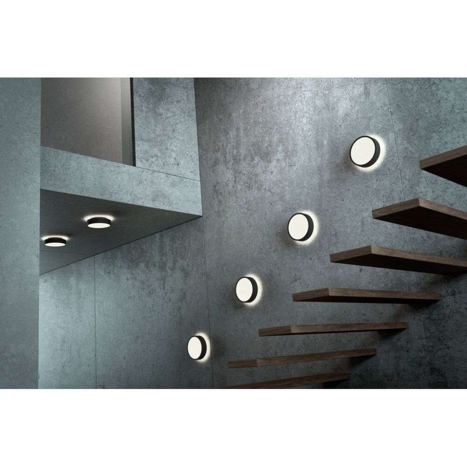 Shadow 2 Ceiling Lamp IP54 2700/3000K Titanium - LIGHT-POINT