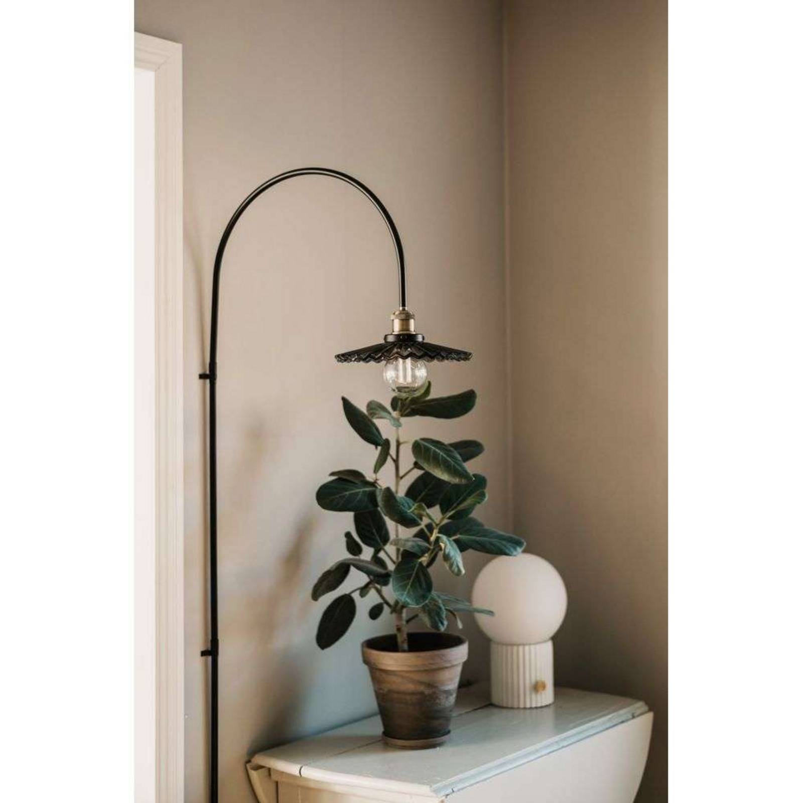 Globen Lighting Wandleuchte COBBLER, grau, Höhe 150 cm günstig online kaufen