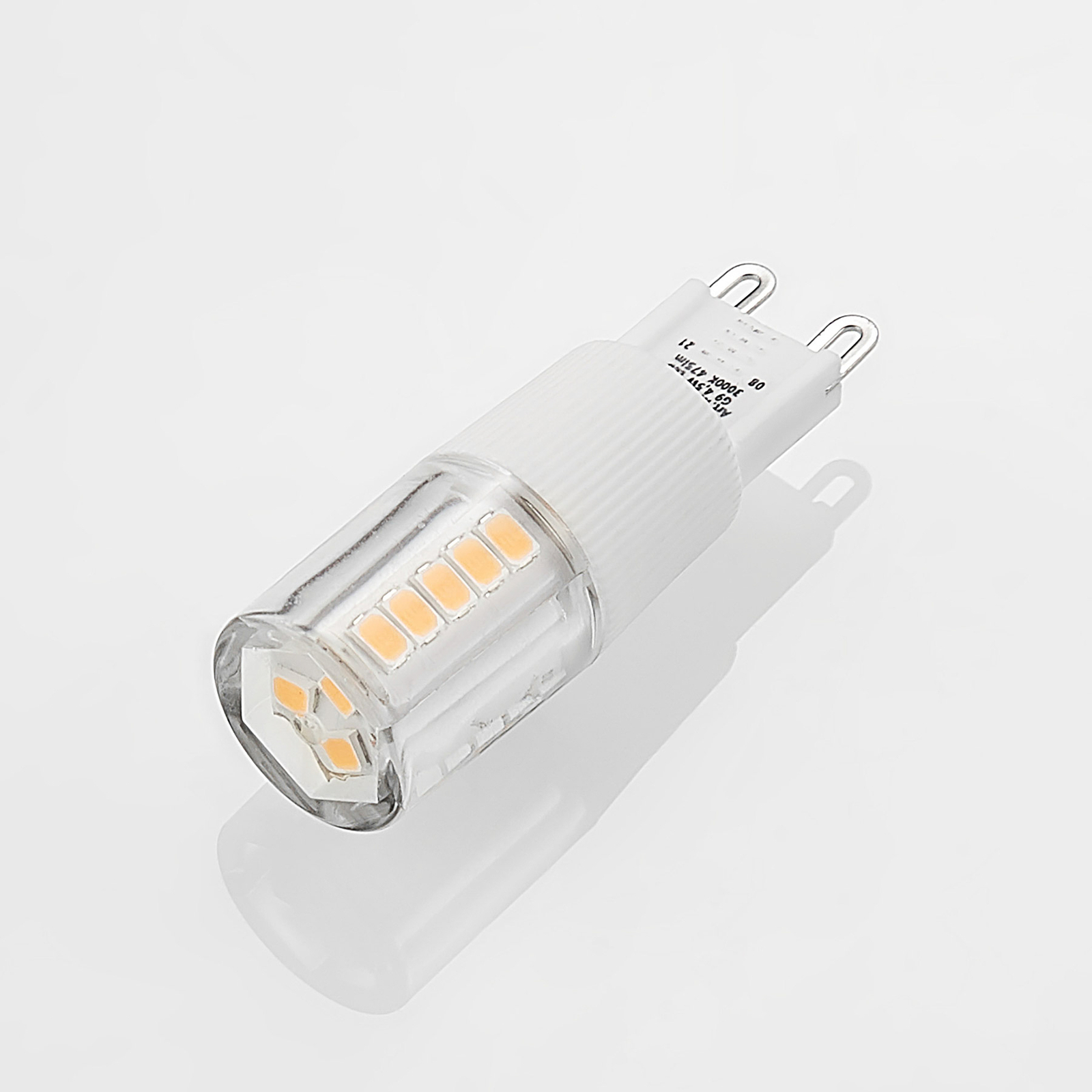 Arcchio bi-pin LED bulb, G9, 4.5 W, clear, 3,000 K