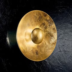 Стенно осветление Aura Sol в златист цвят, Ø 60 cm