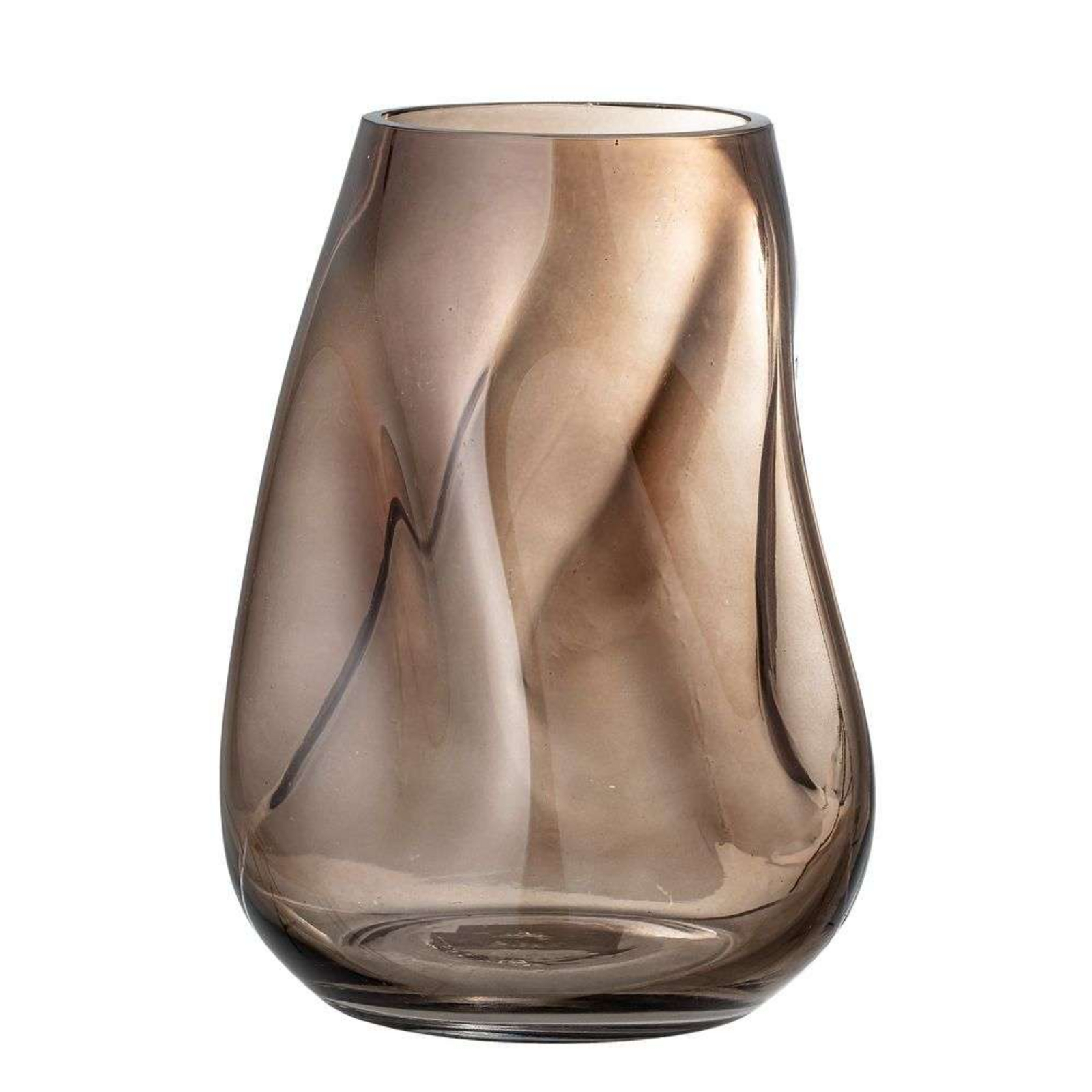 Ingolf Vase Brown Glass  - Bloomingville