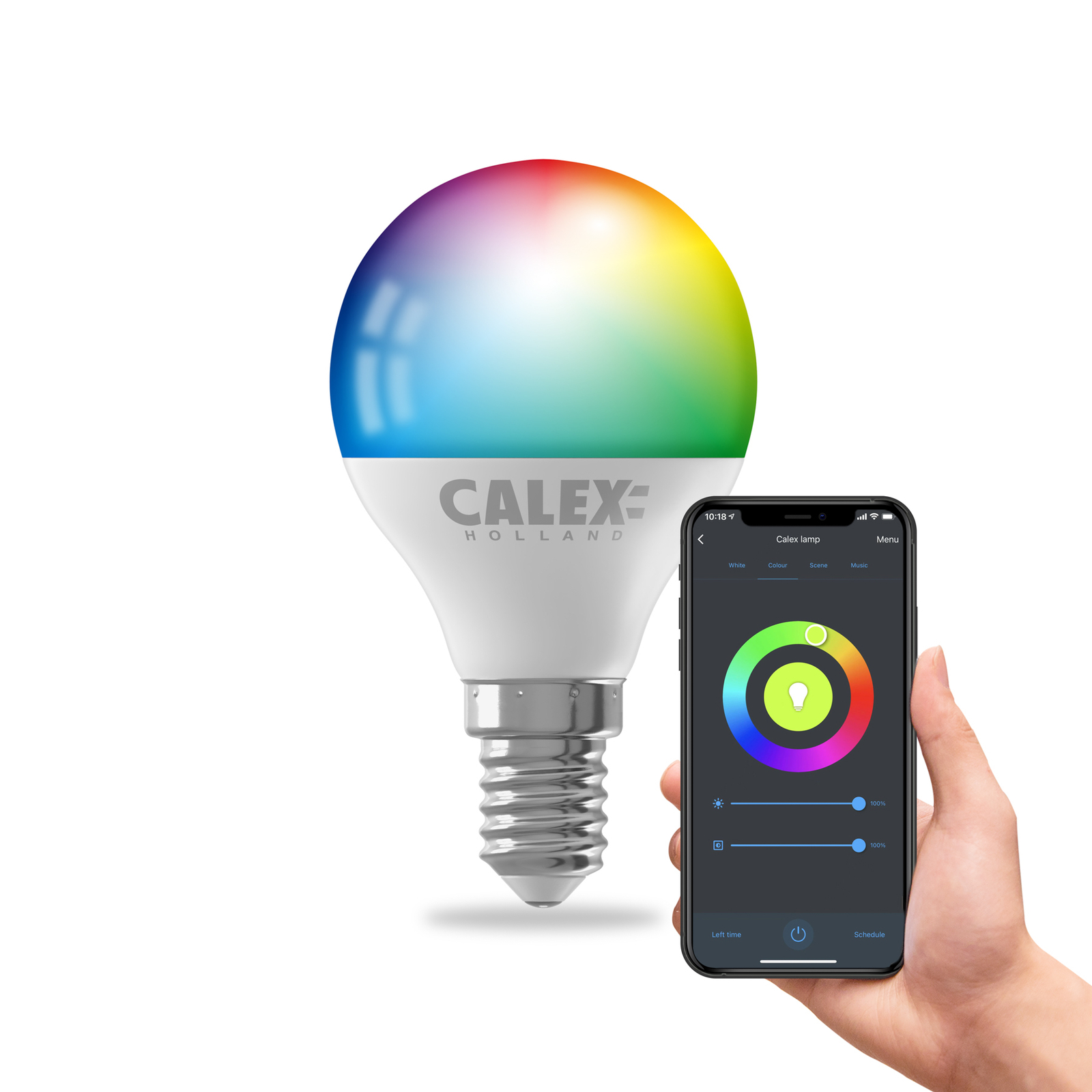 Calex Smart E14 P45 4,9 W goutte LED RGBW