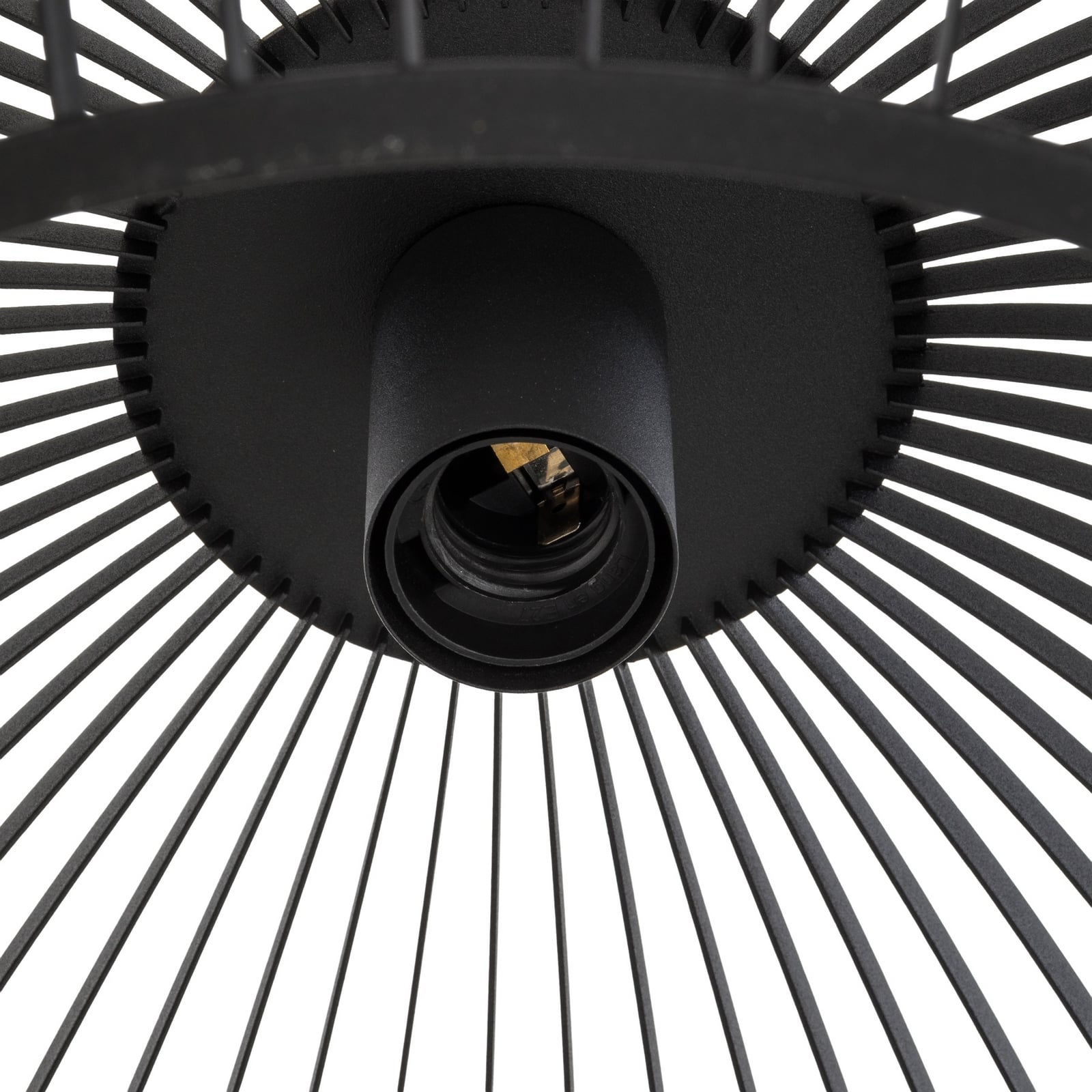 Jusra hanging light in black metal, 1-bulb.