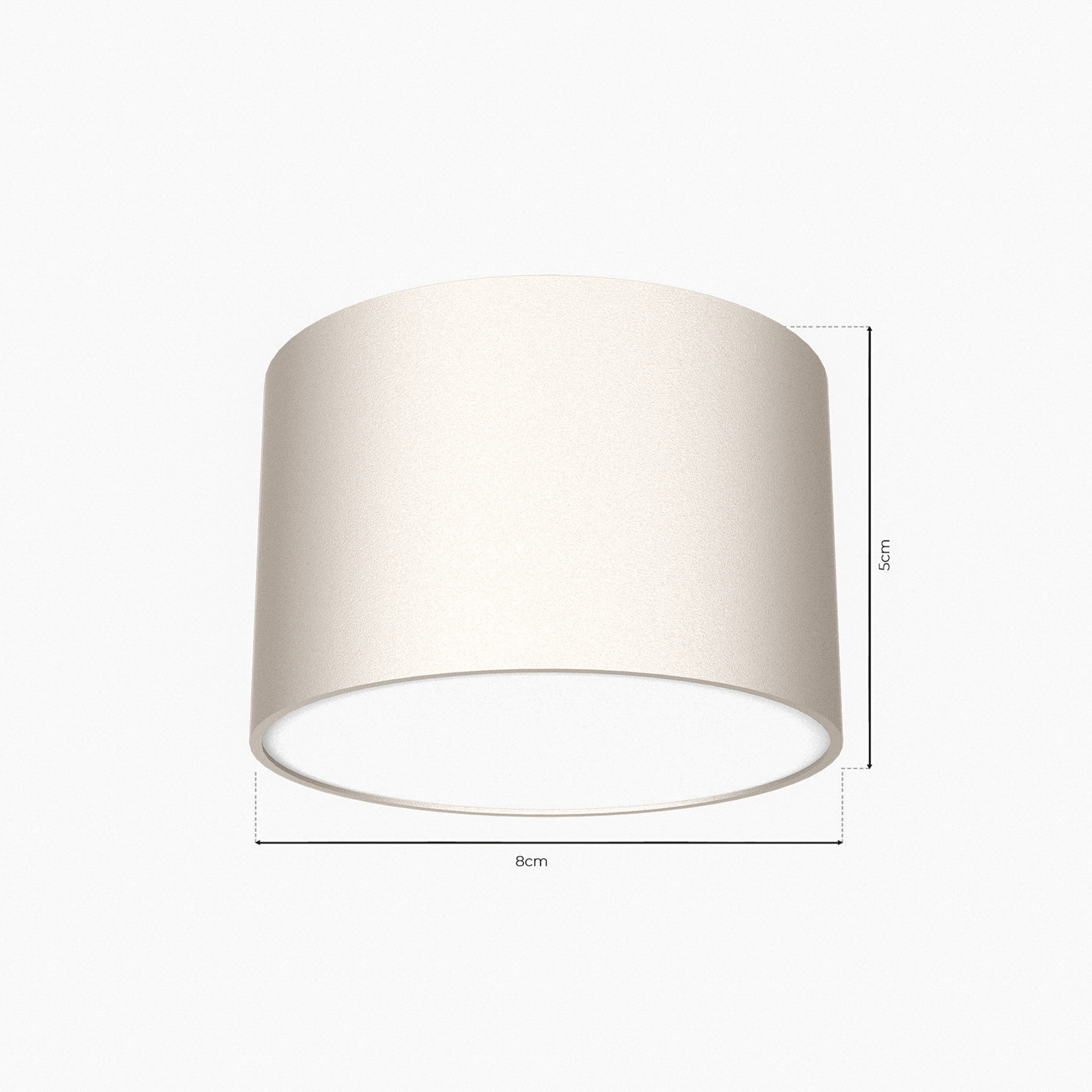 Plafondlamp Cloudy 1-lamp wit