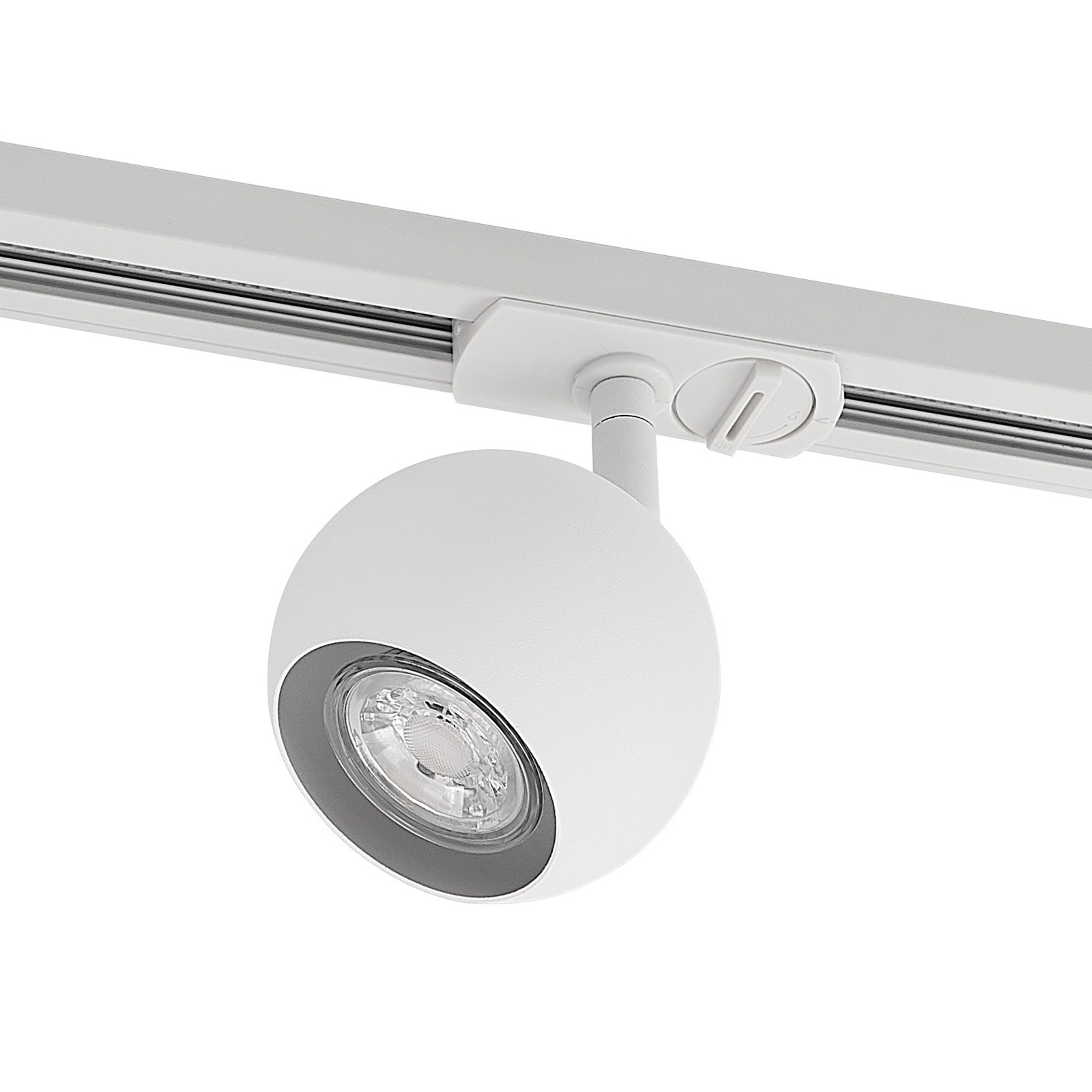 Linaro skinnespot GU10 rund hvit - Lindby