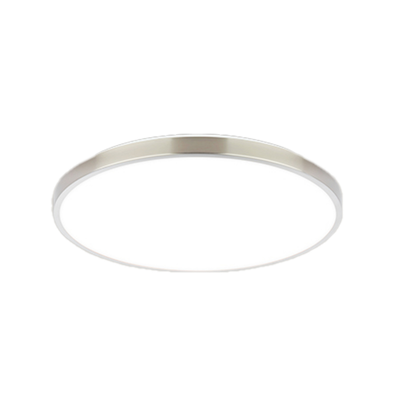 LED lubų šviestuvas „Kaida“, matinis nikelis, Ø 38 cm, EEK A, 4000 K