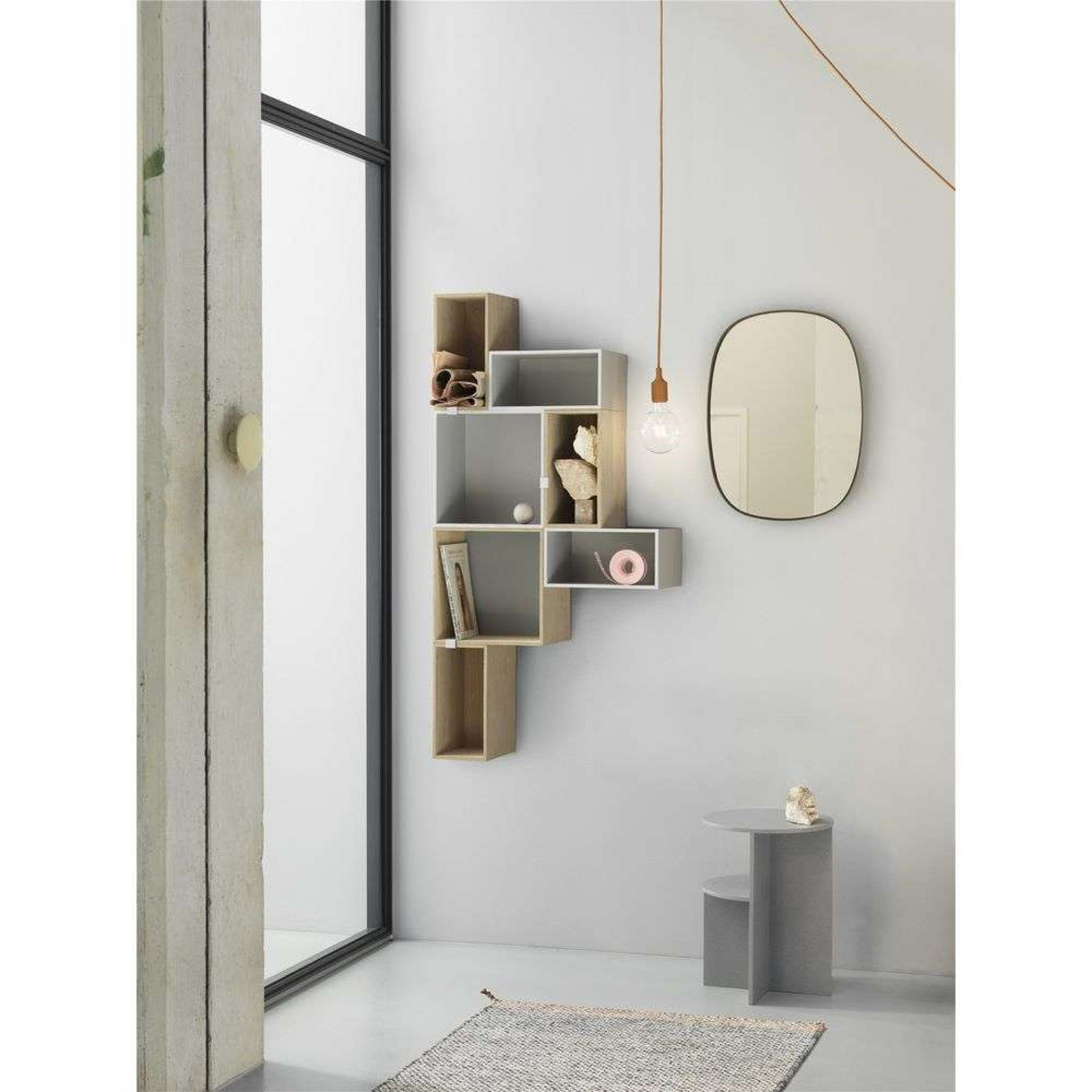 Framed Mirror Small Taupe/Taupe Glass - Muuto